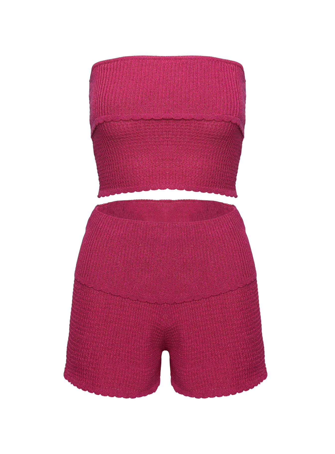 Kaelee Glitter Knit Set Pink - Image 5