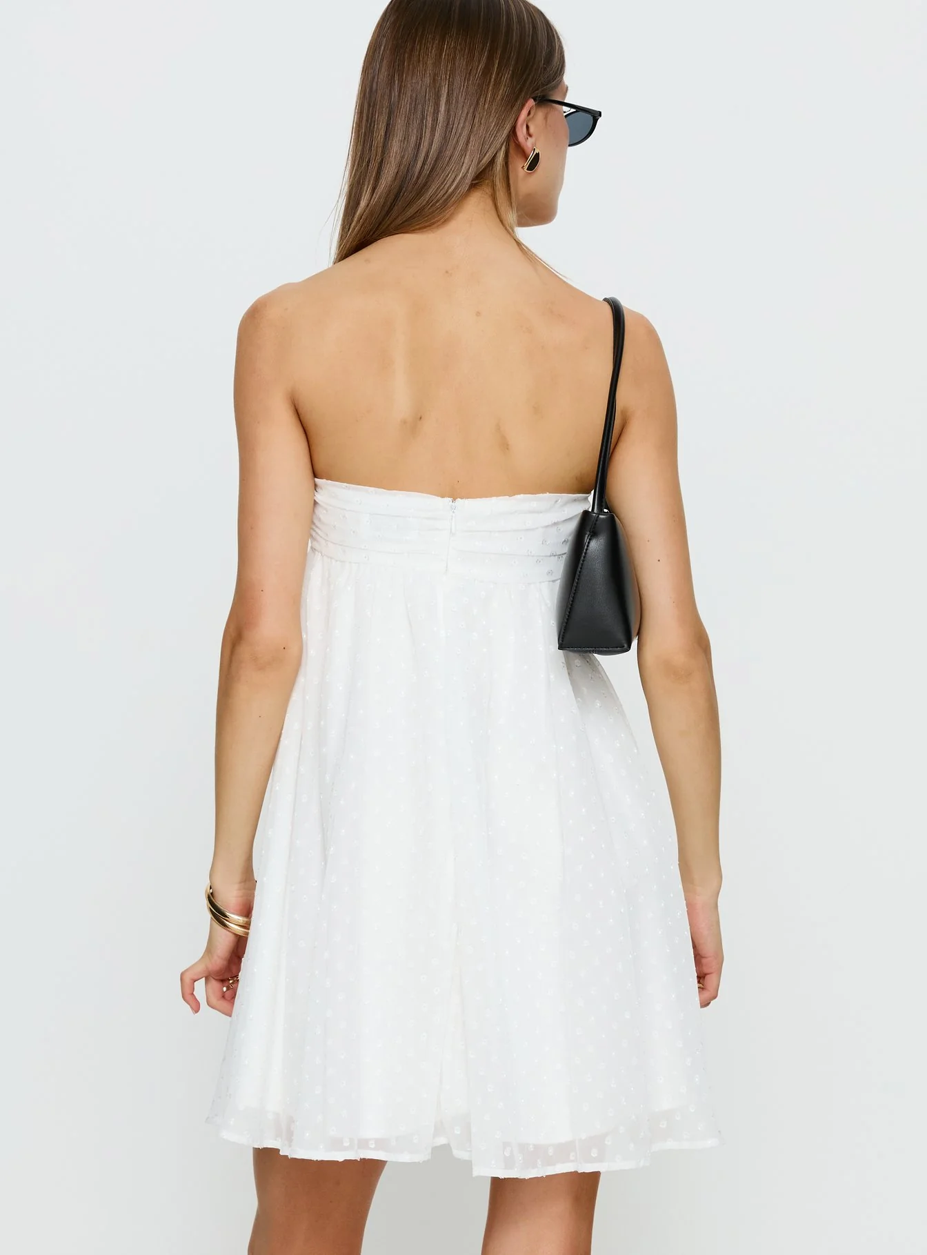 Kaimilla Strapless Sweetheart Mini Dress White - Image 5