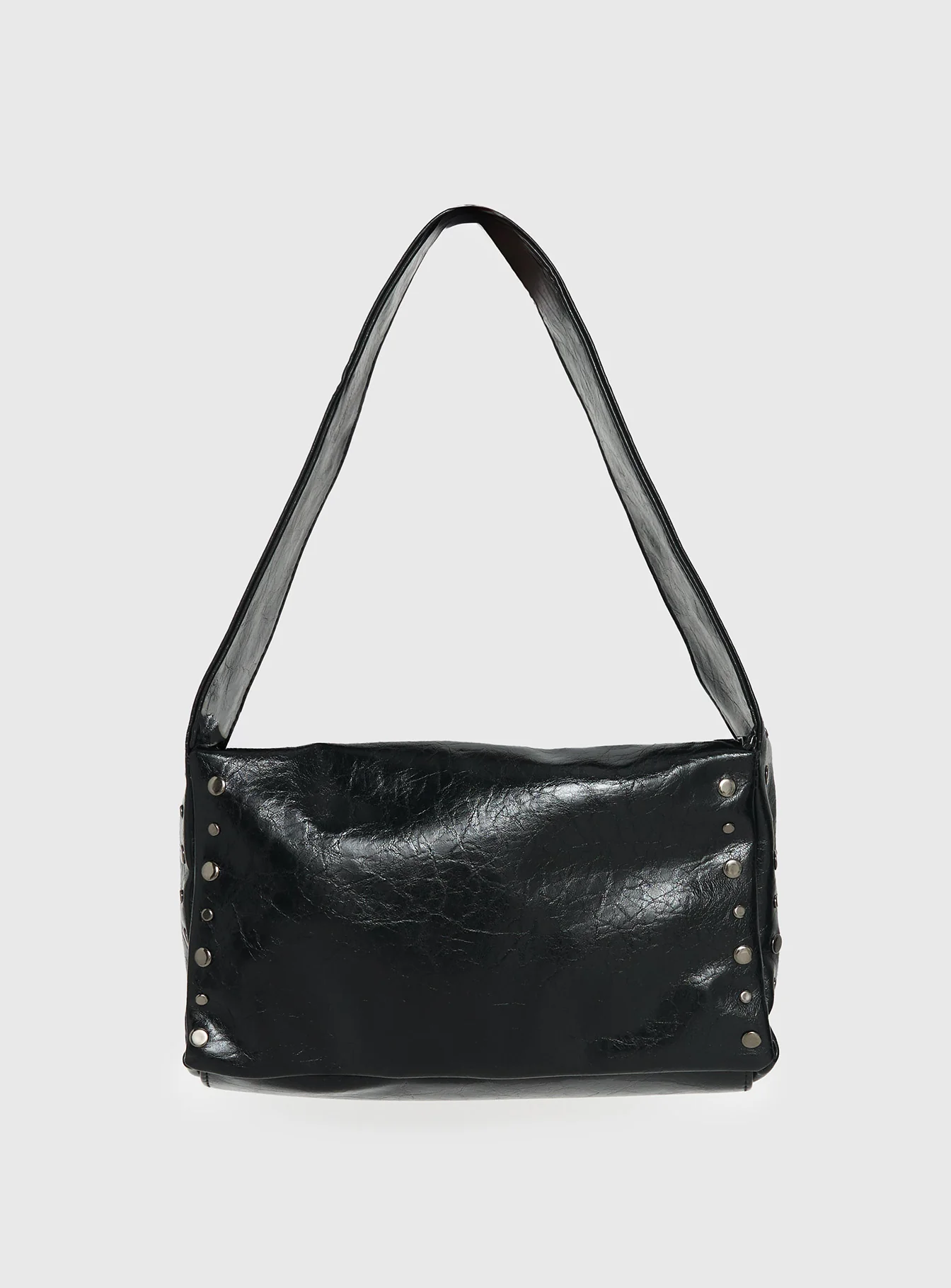 Kaiser Stud Detail Shoulder Bag Black - Image 2