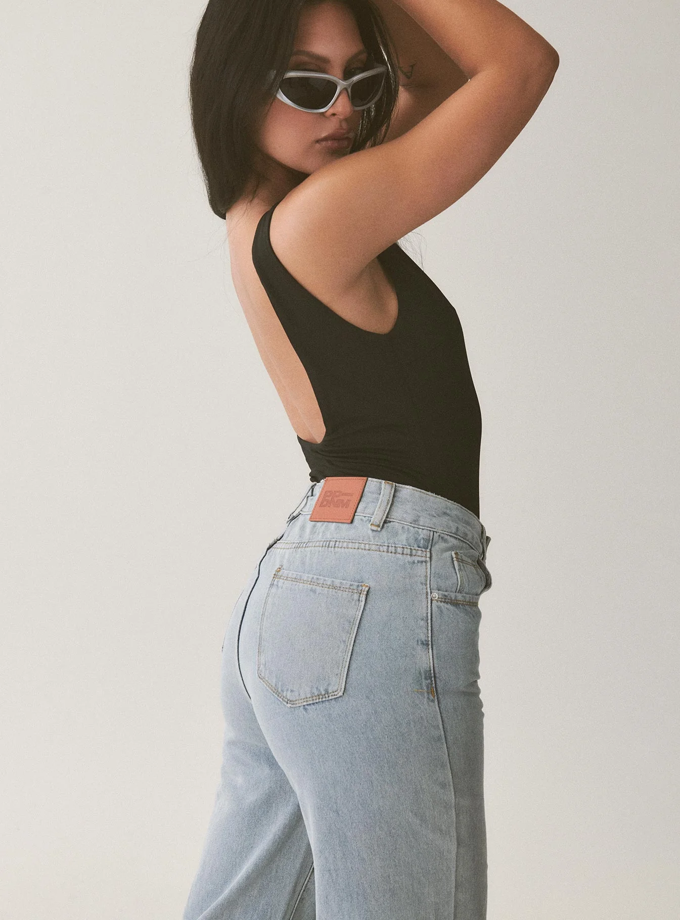 Kalinda High Rise Straight Leg Jeans Blue - Image 5