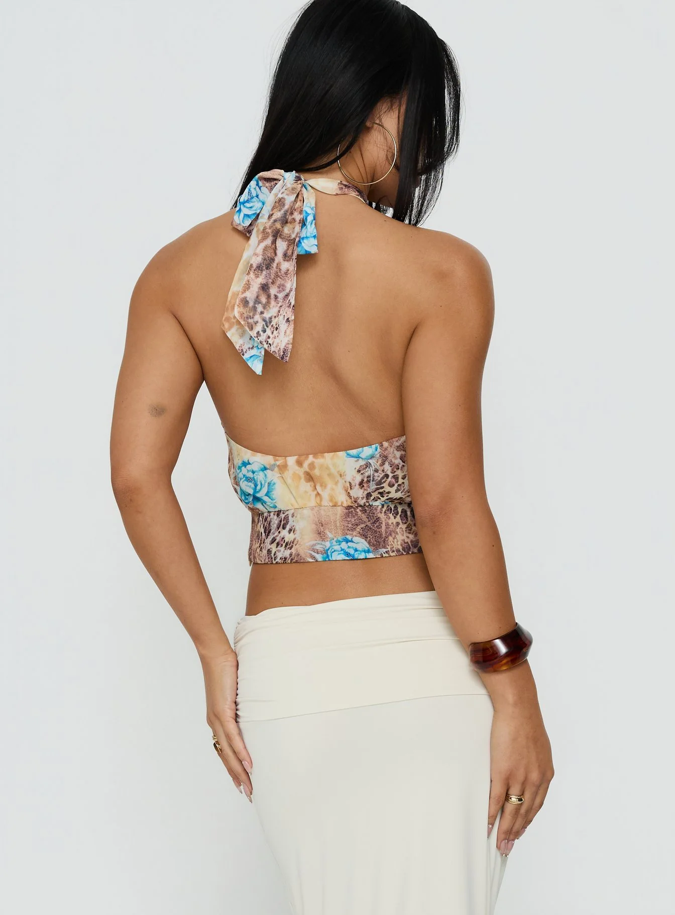 Kamella Keyhole Halter Top Multi - Image 4