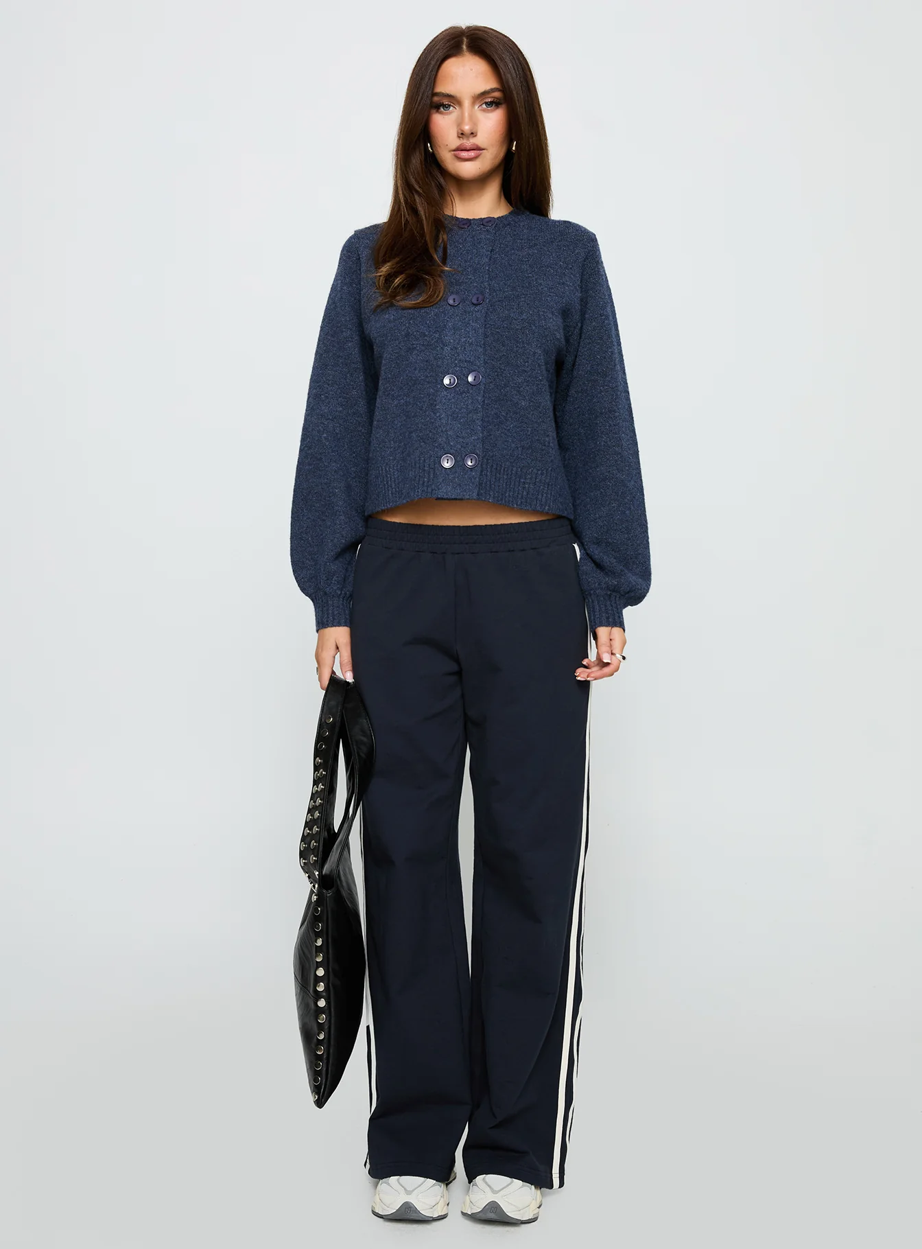 Kammi Button Up Cardigan Navy - Image 6