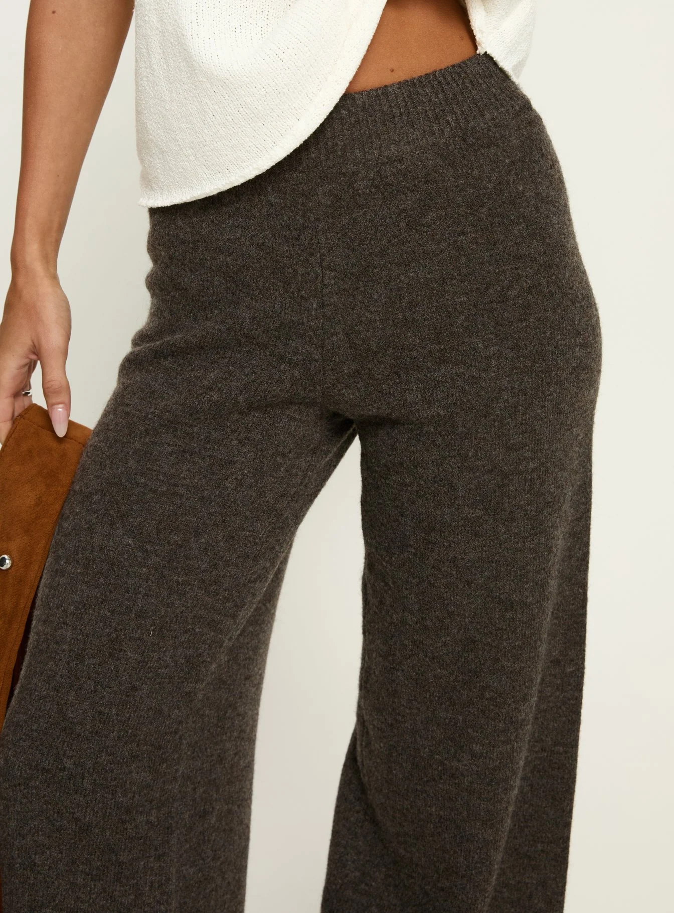 Karee Knit Pants Brown - Image 6
