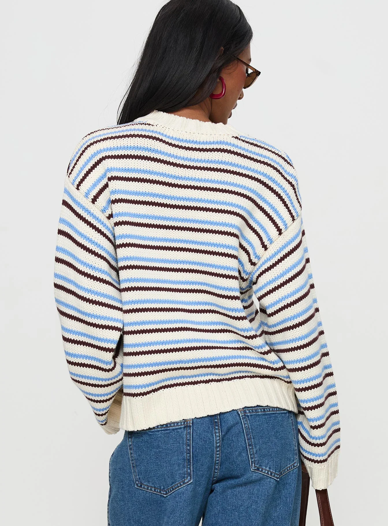 Karolyn Sweater Blue Stripe - Image 4