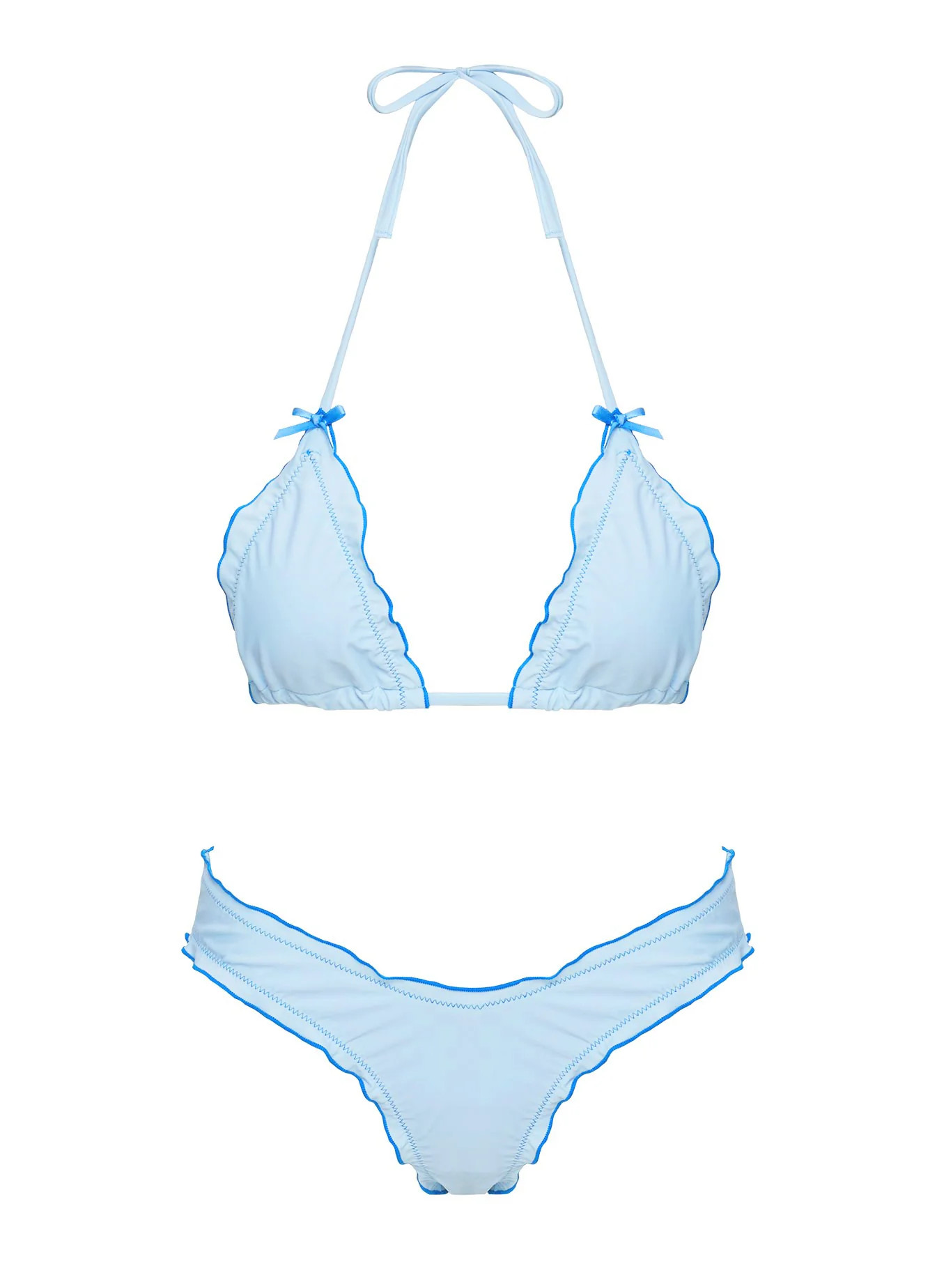 Kathrine Triangle Bikini Top Sky Blue - Image 5