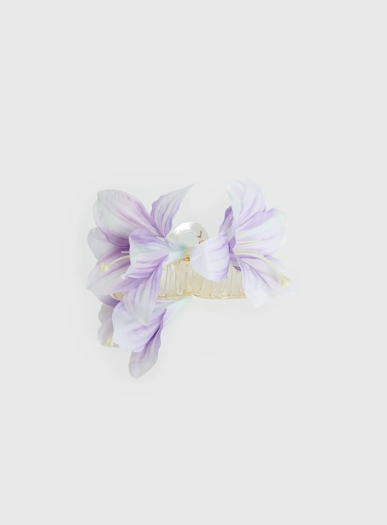 Kenedi Floral Claw Clip Purple - Image 4