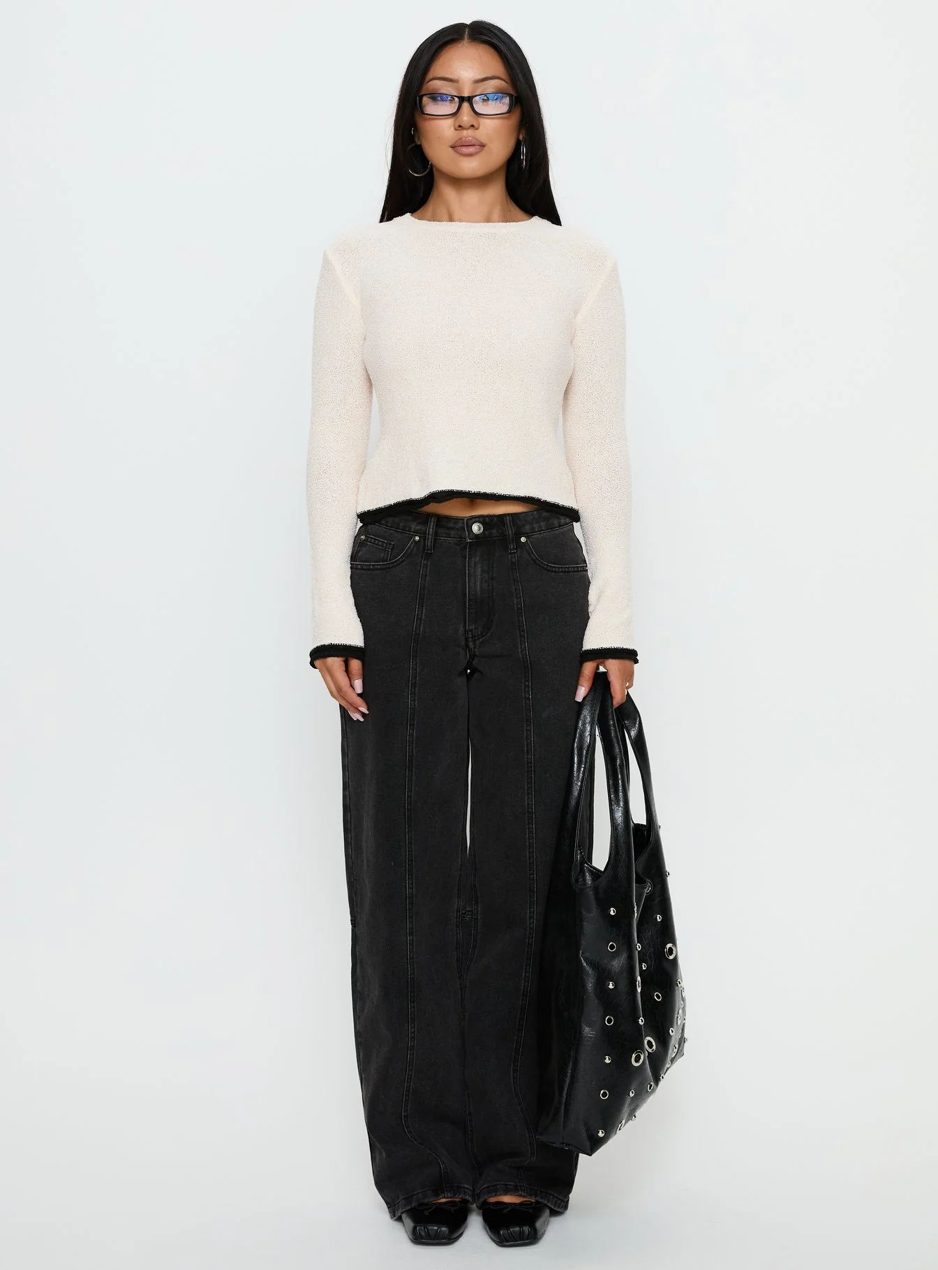 Keree Lightweight Knit Sweater Cream - Image 7
