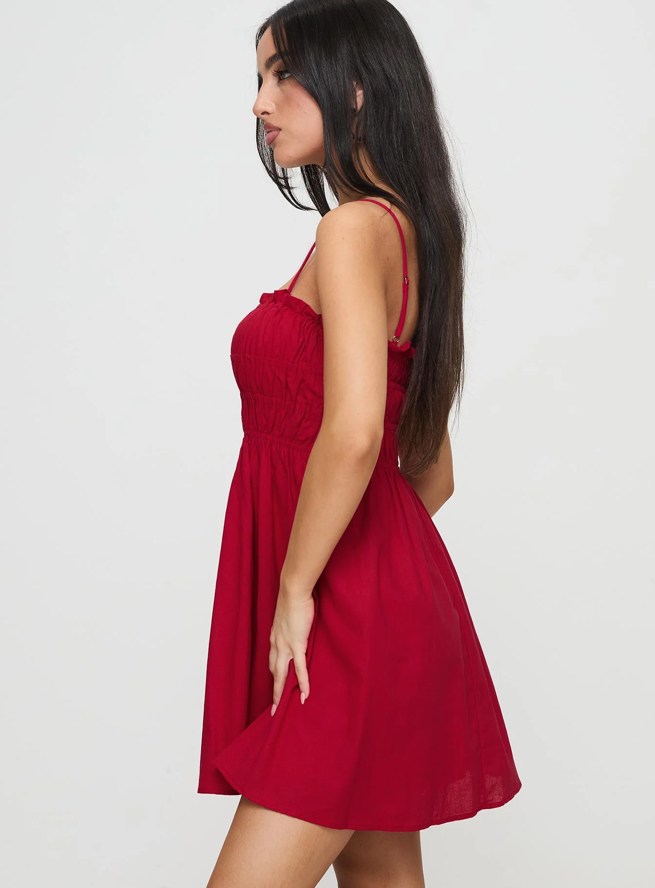 Ketzia Mini Dress Red - Image 4
