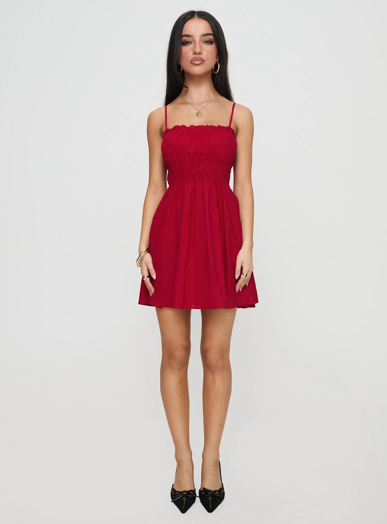Ketzia Mini Dress Red - Image 7