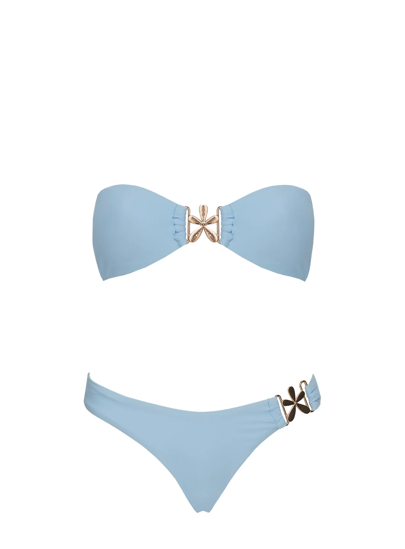 Kingfisher Hardware High Side Bikini Bottom Blue - Image 4
