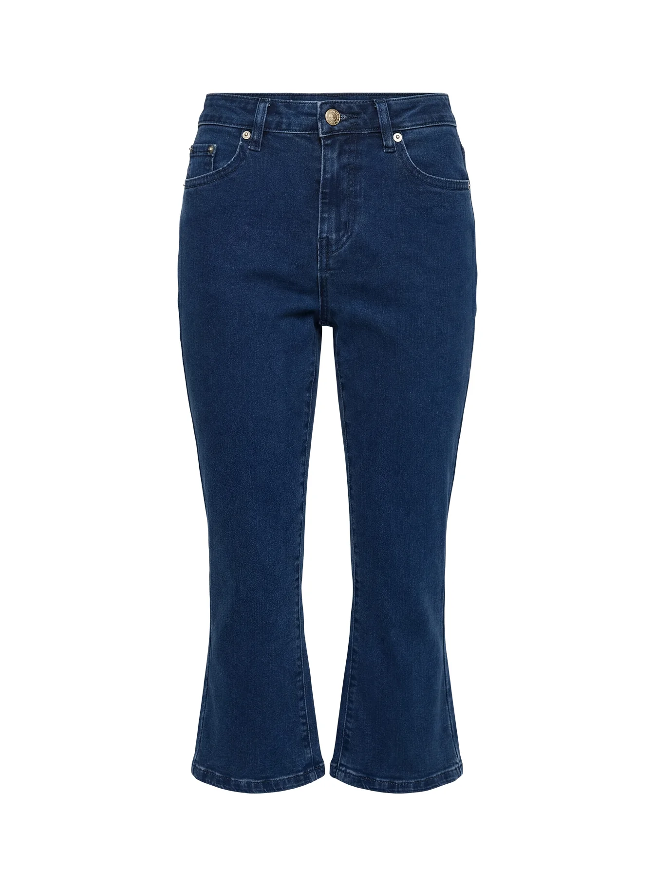 Kissimo Kick Flare Capri Pants Indigo Blue - Image 11