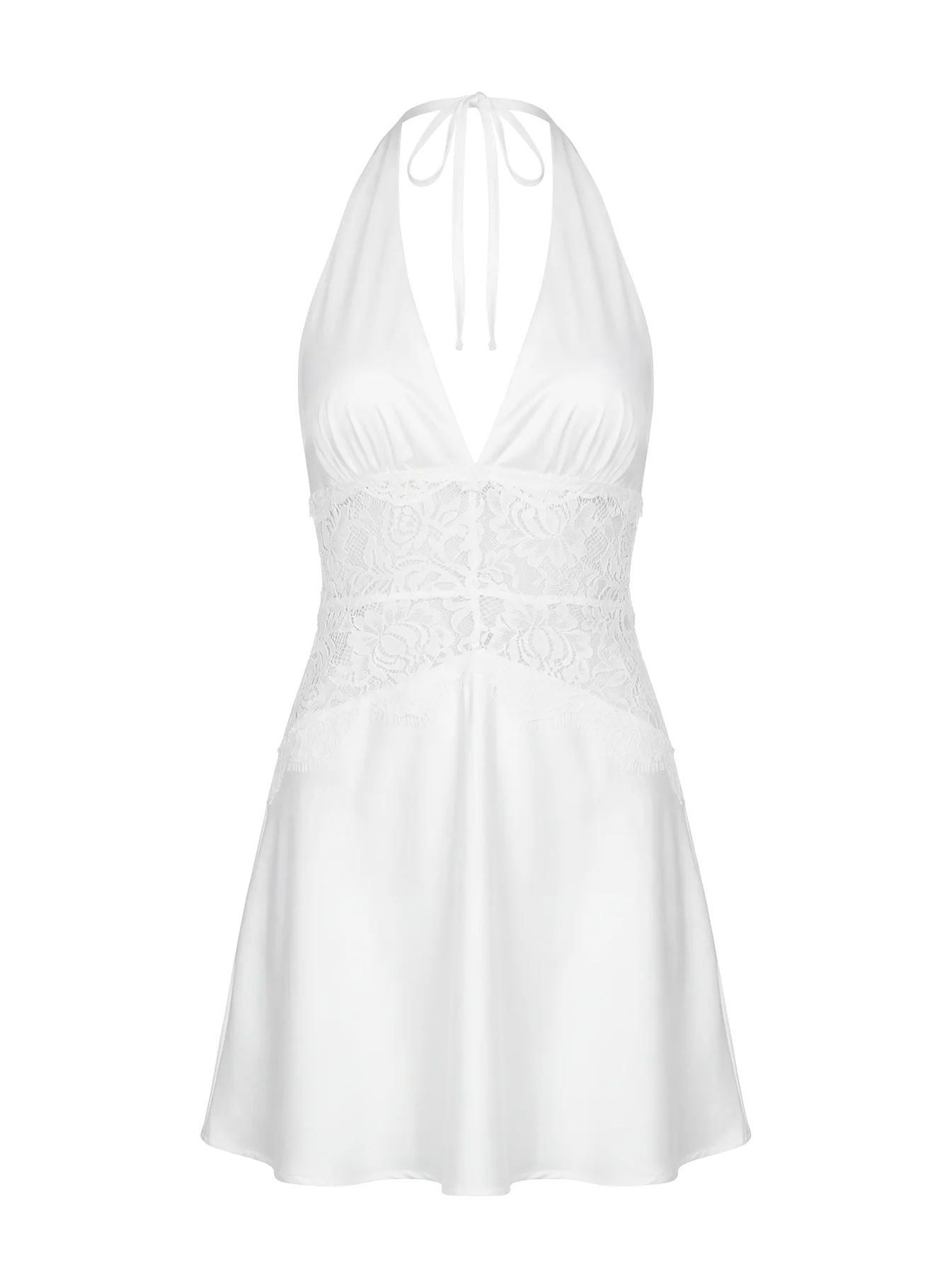 Klairee Lace Mini Dress White - Image 10