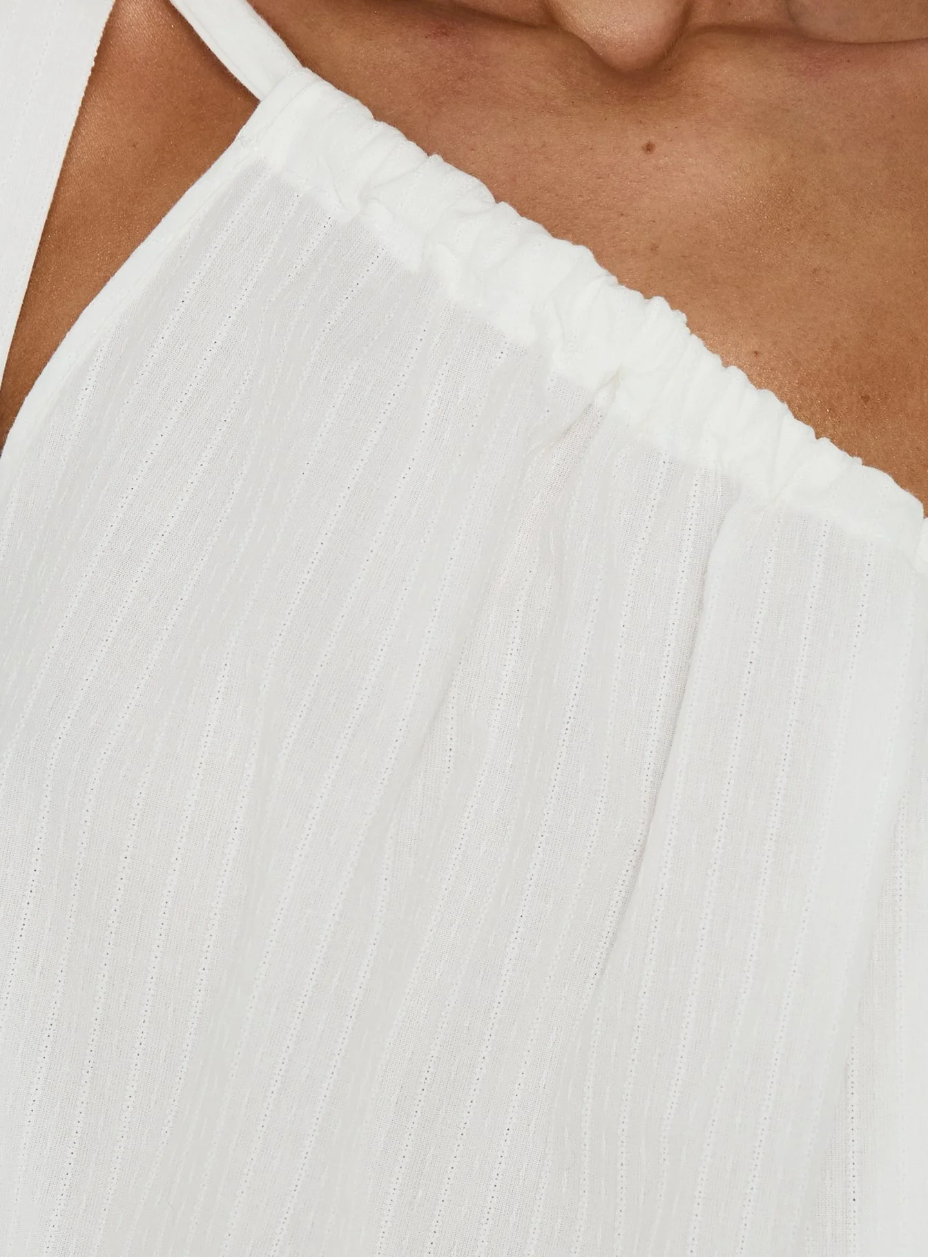 Klyne One Shoulder Top White - Image 6