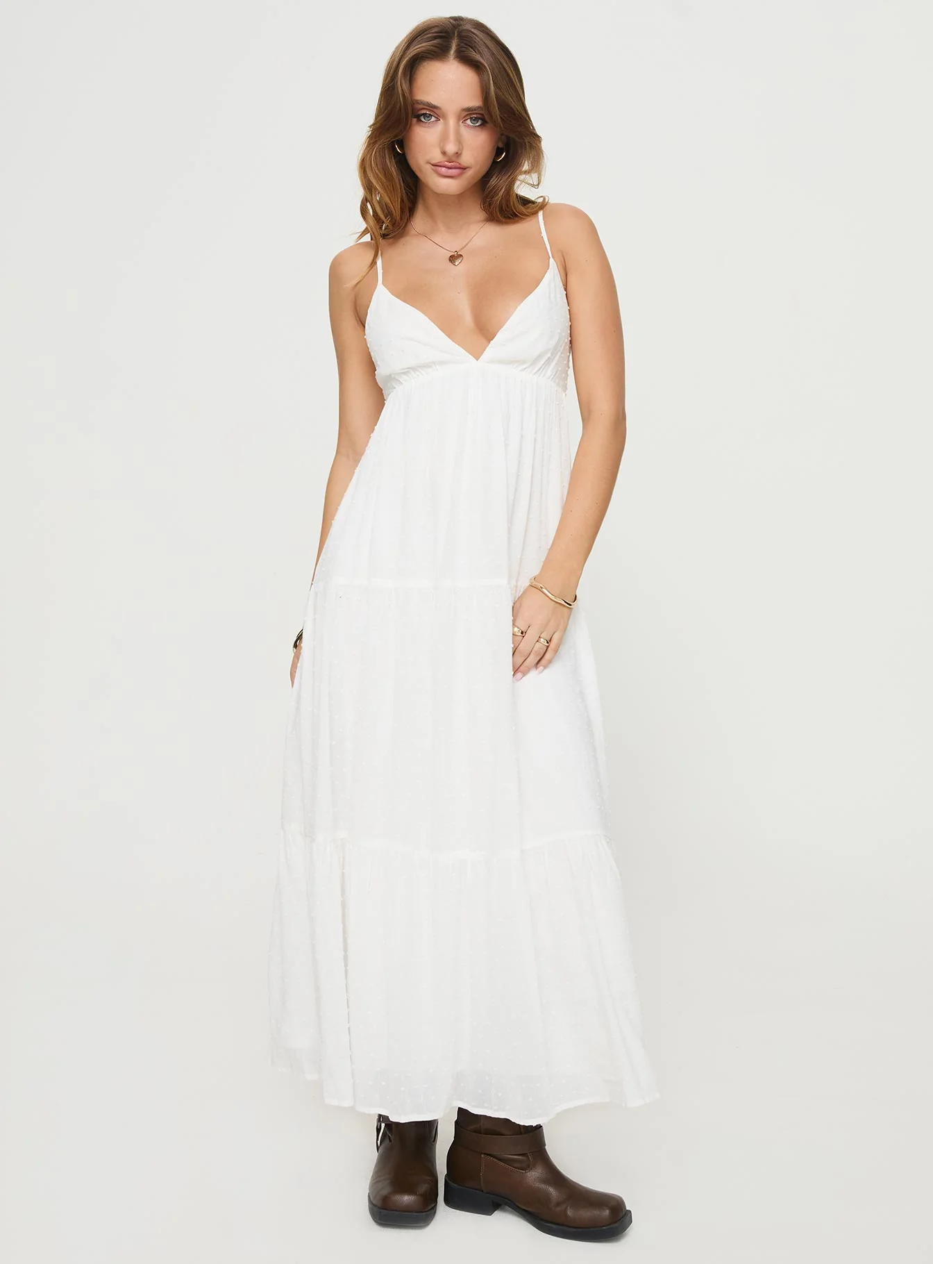 Koko Maxi Dress White - Image 2