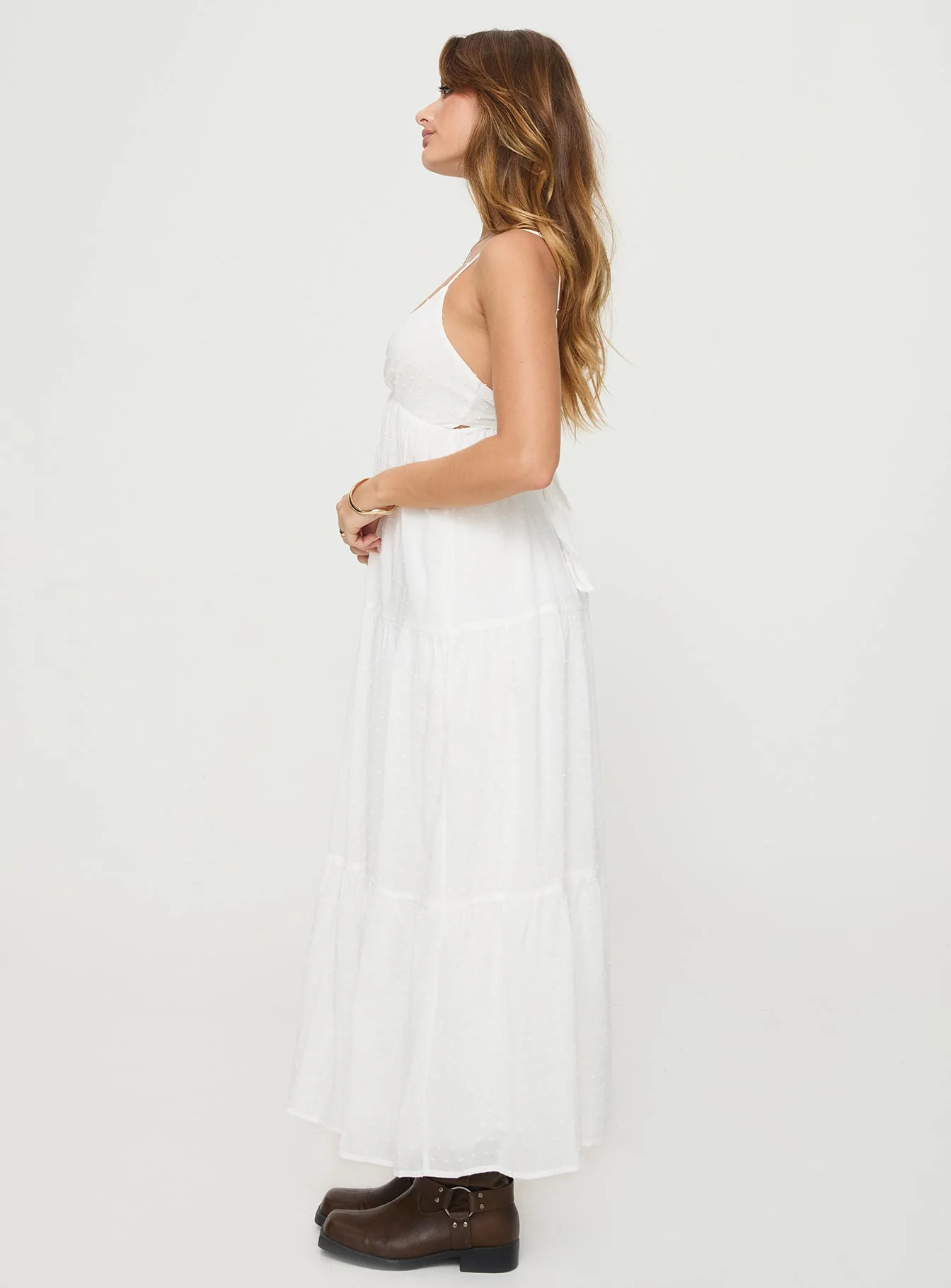 Koko Maxi Dress White - Image 4