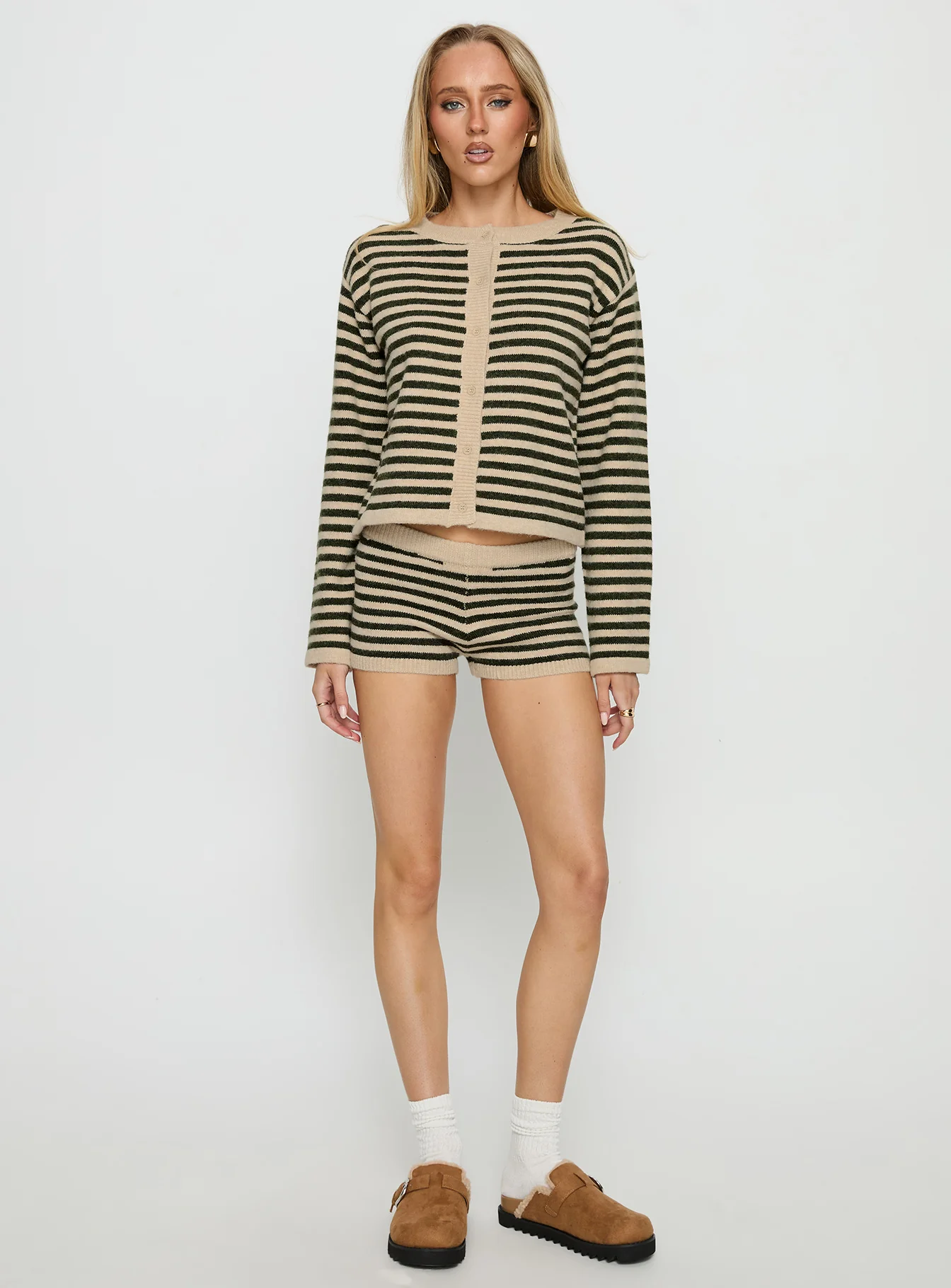 Kollens Knit Micro Short Beige Multi - Image 3