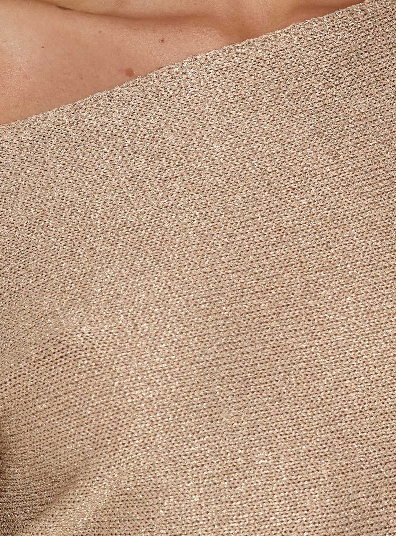 Kysa Off Shoulder Knit Top Gold - Image 6
