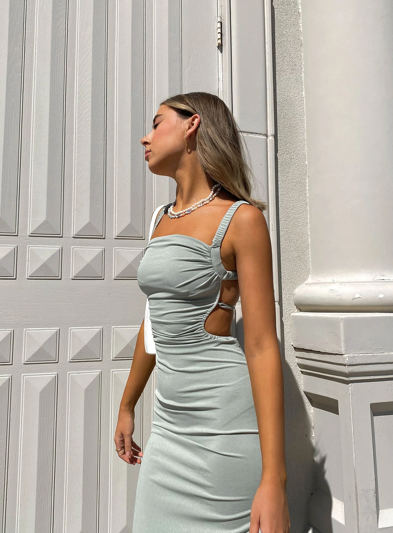 Lainey Midi Dress Sage - Image 7