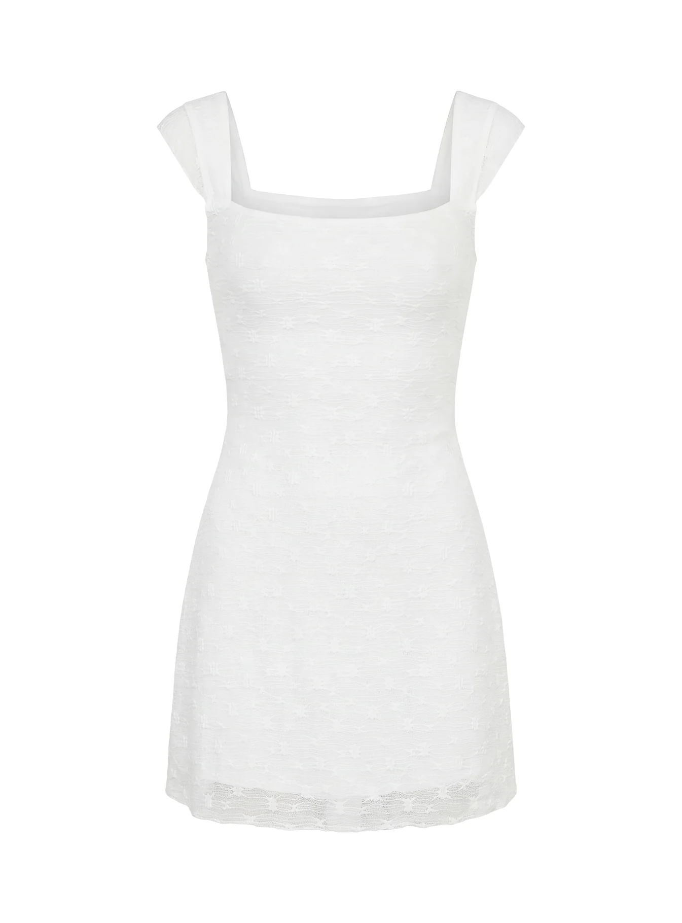 Lanchester Mini Dress White - Image 9