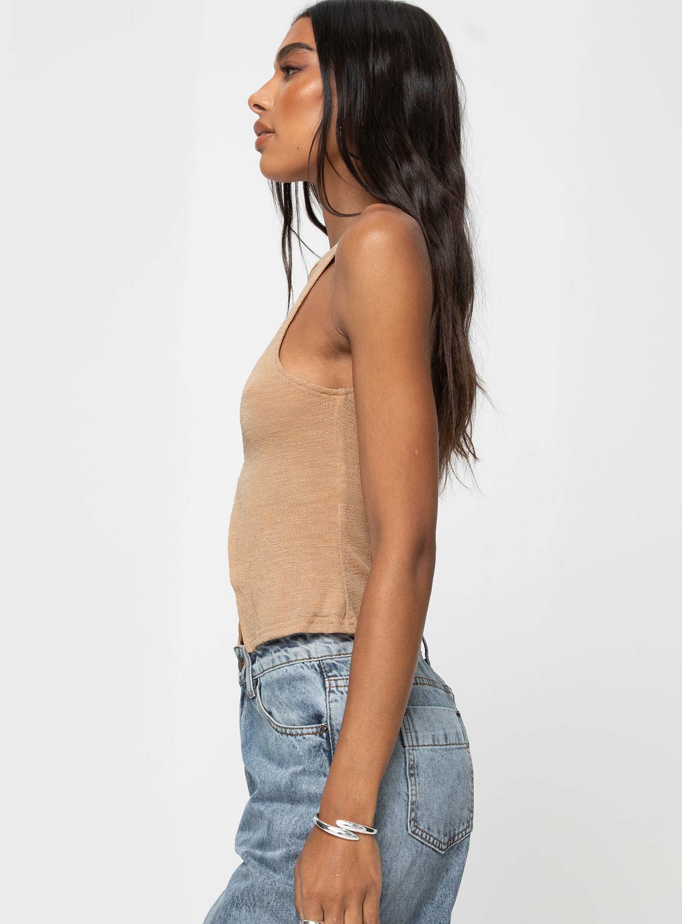 Lantau Tank Top Beige - Image 4