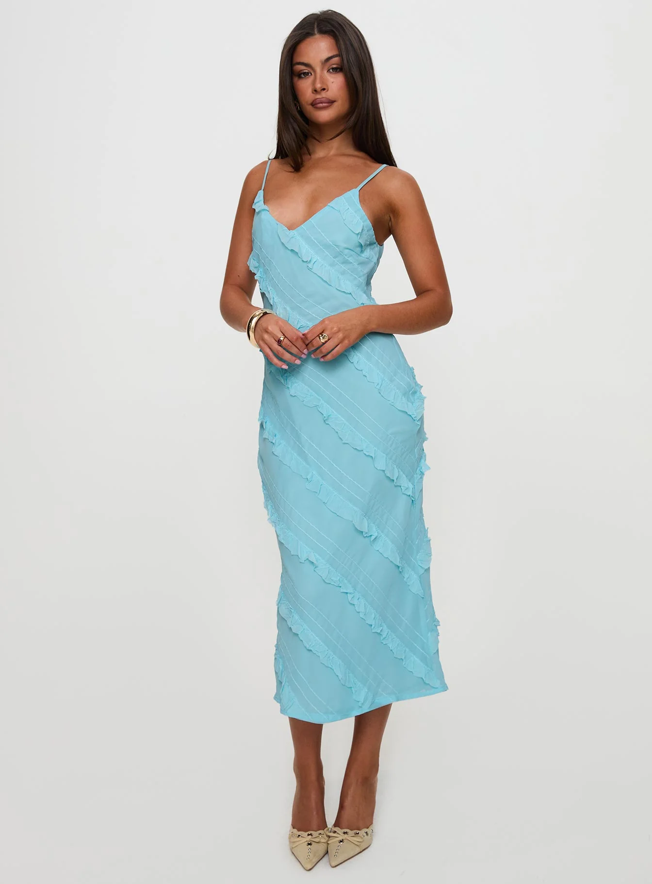 Lars Maxi Dress Turquoise - Image 6