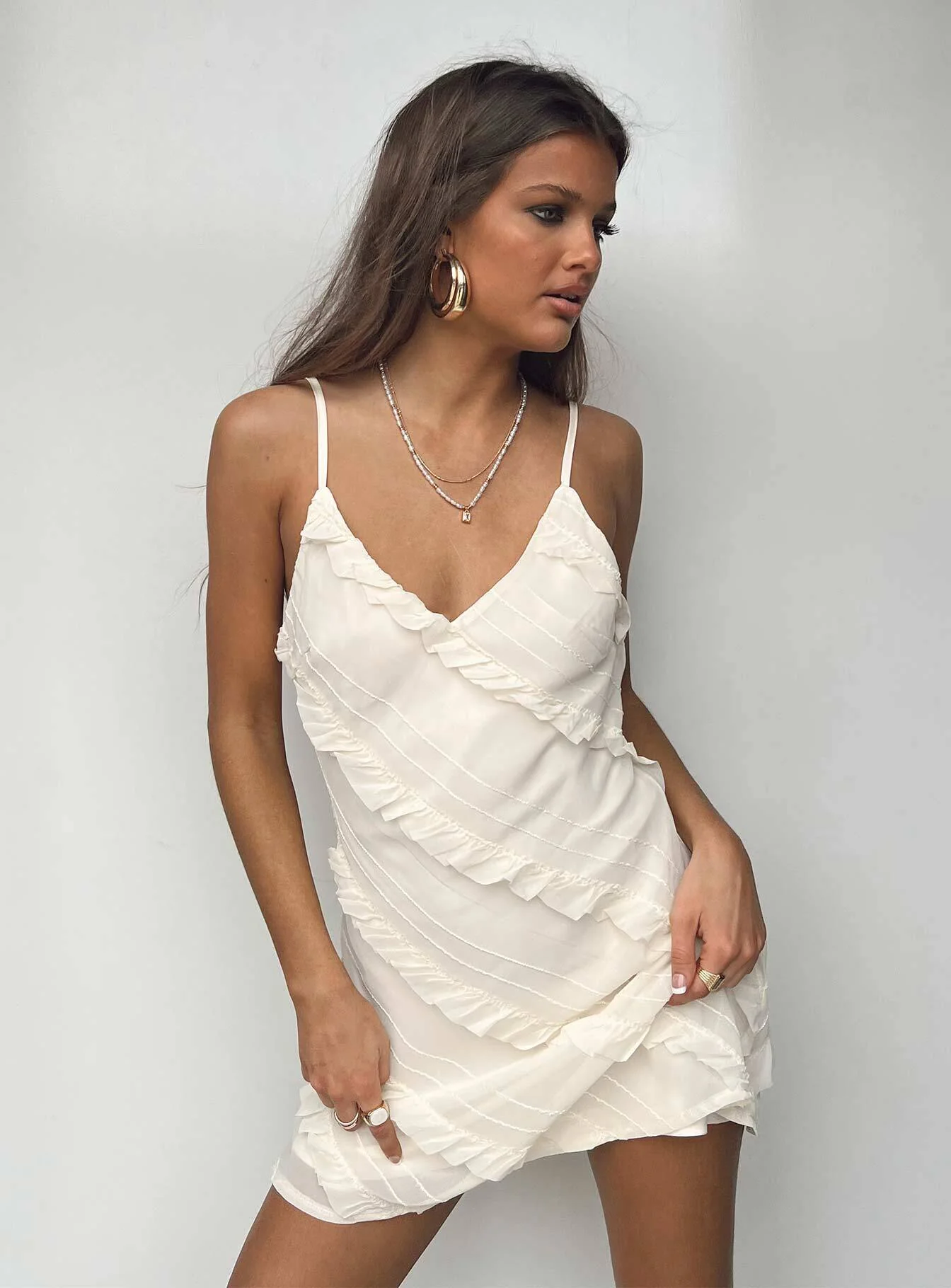 Lars Mini Dress Yellow - Image 7