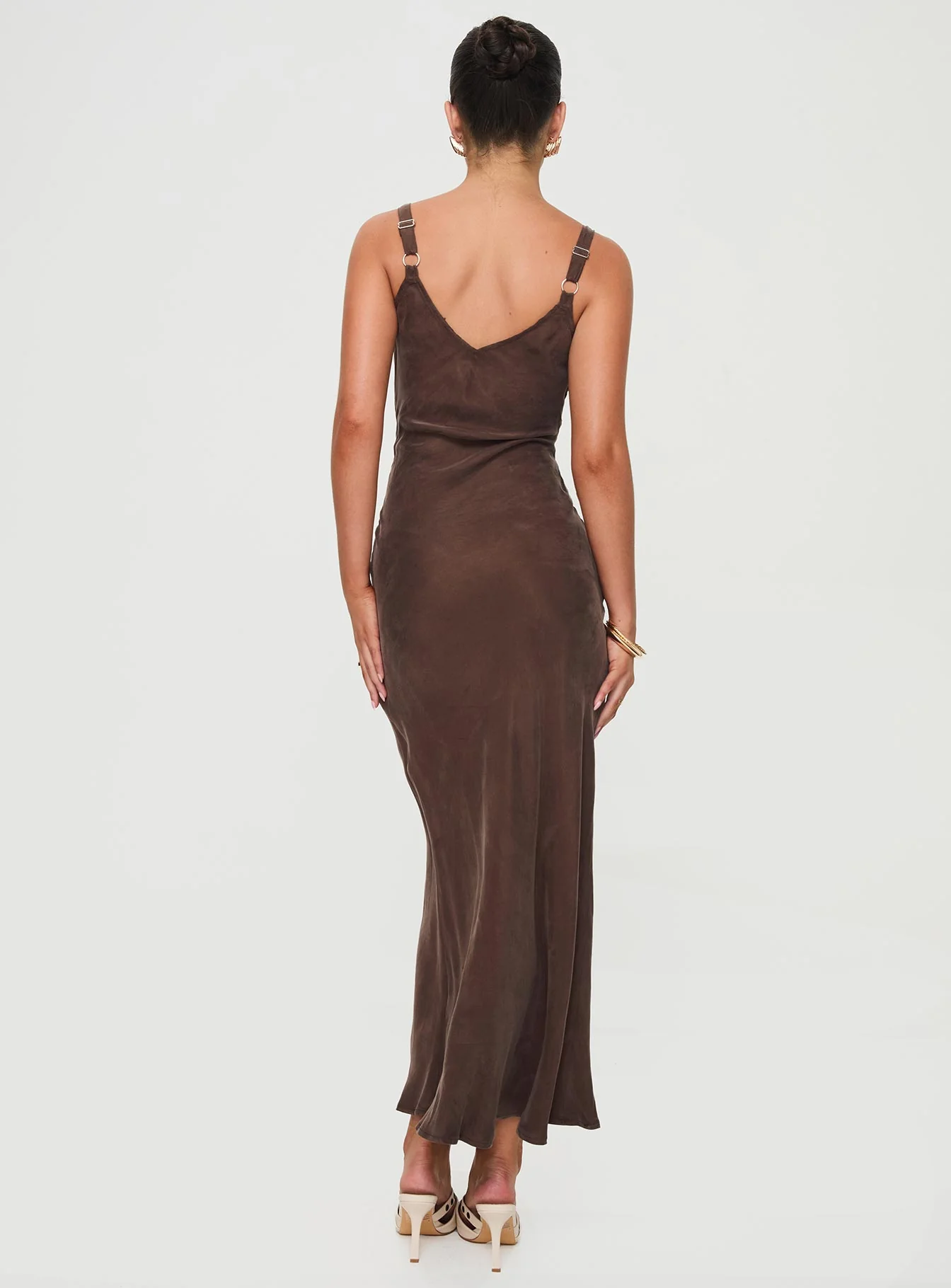 Laurette Maxi Dress Brown - Image 6