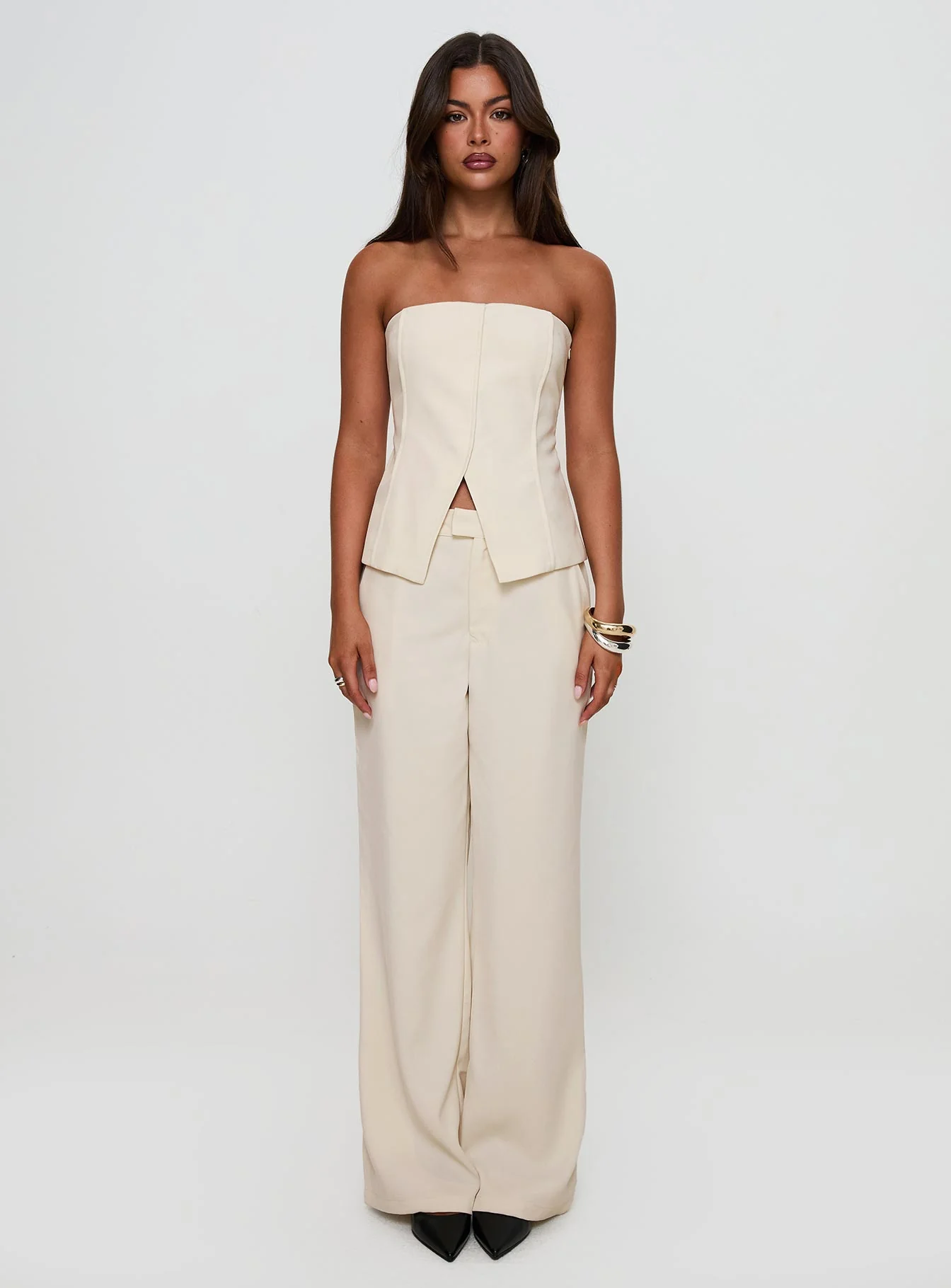 Lavish Living Strapless Top Cream - Image 7