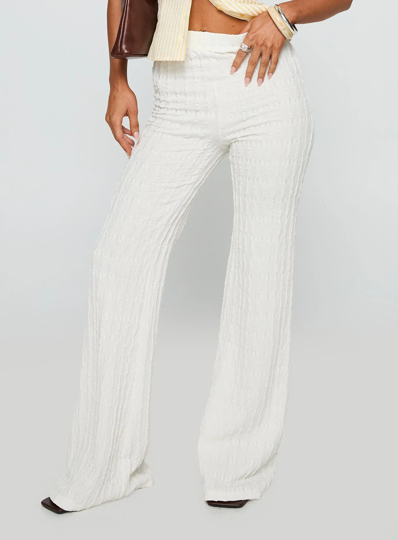 Leisure State Knit Pant White - Image 2