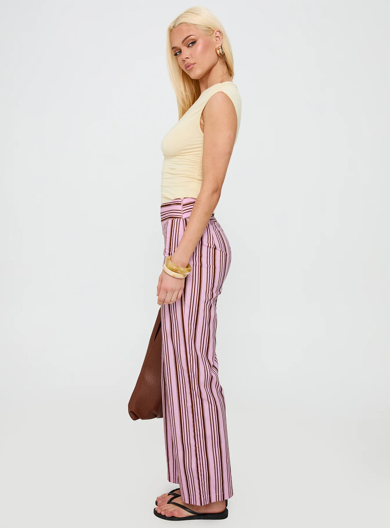 Leocadie Pants Pink Stripe - Image 4