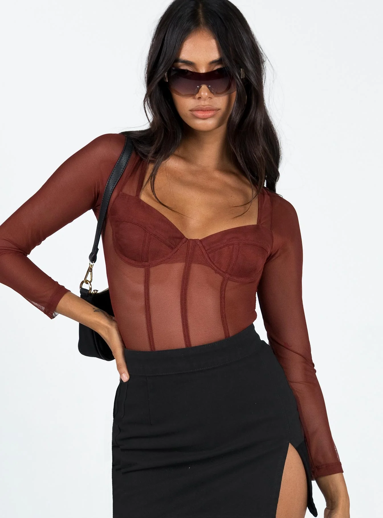 Leonie Bodysuit Brown - Image 2