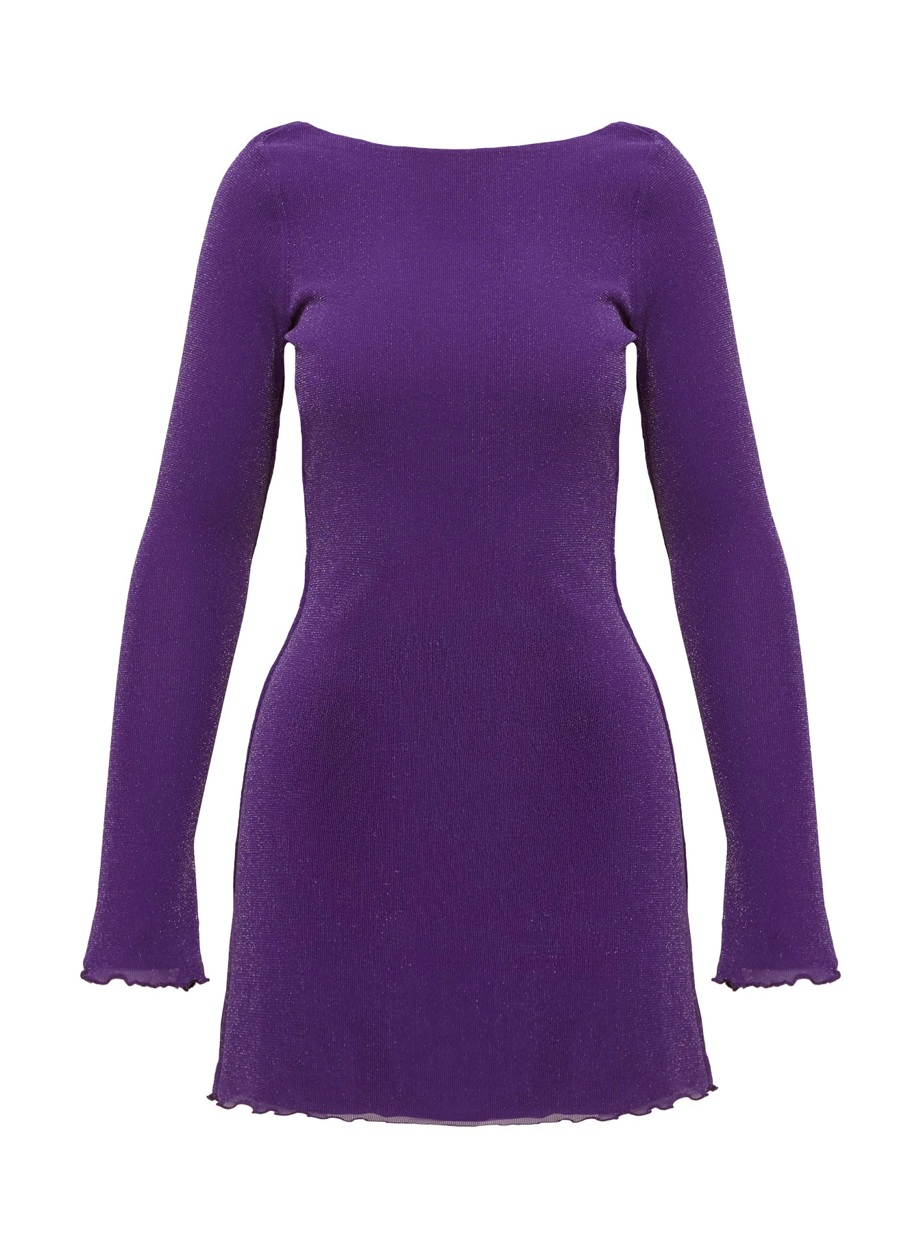 Leshner Long Sleeve Mini Dress Purple - Image 5