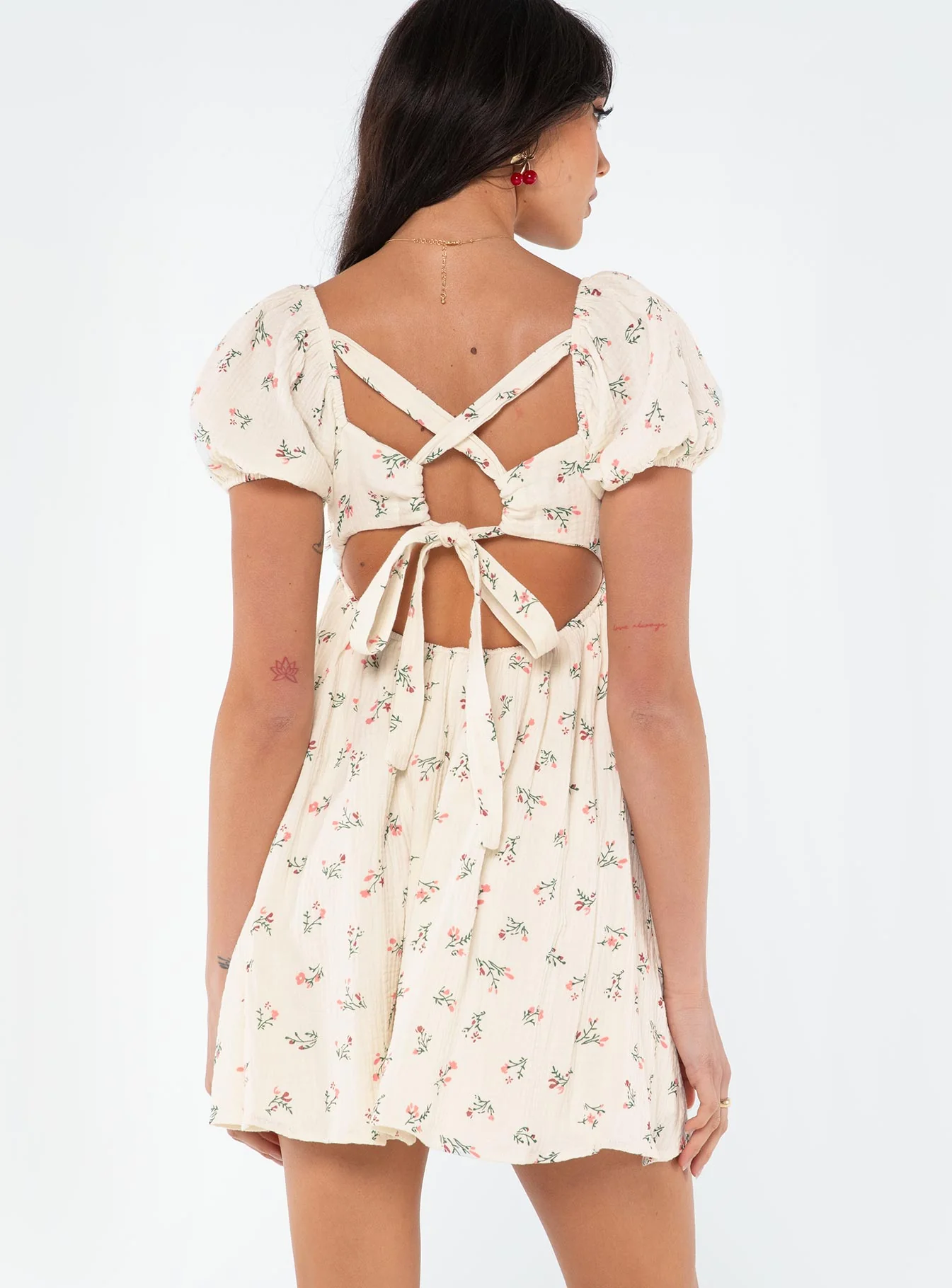 Let's Dance Mini Dress White / Floral - Image 5