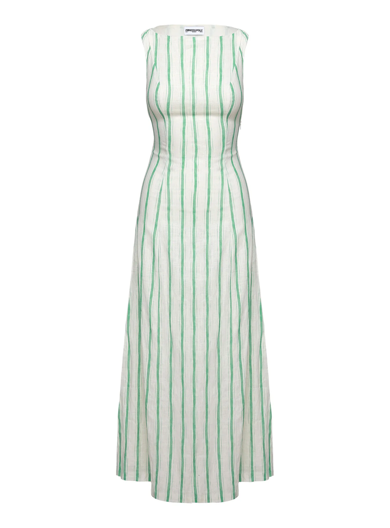 Lewisa Maxi Dress Green Stripe Petite - Image 5