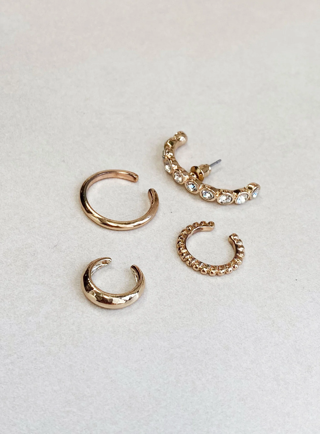 Life In Luxury Ear Cuff Set Gold