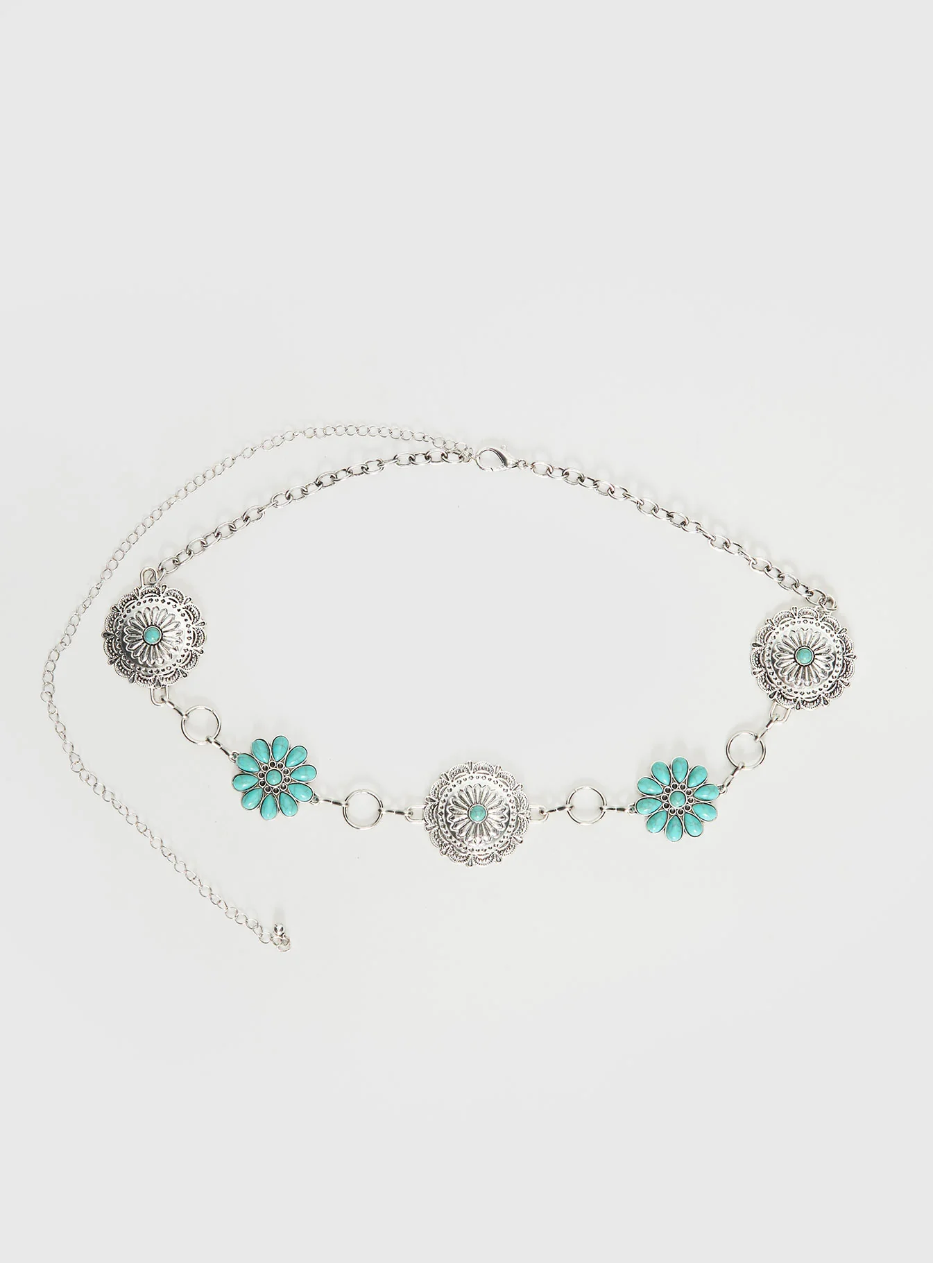 Like A Charm Chain Belt Silver / Blue - Image 2