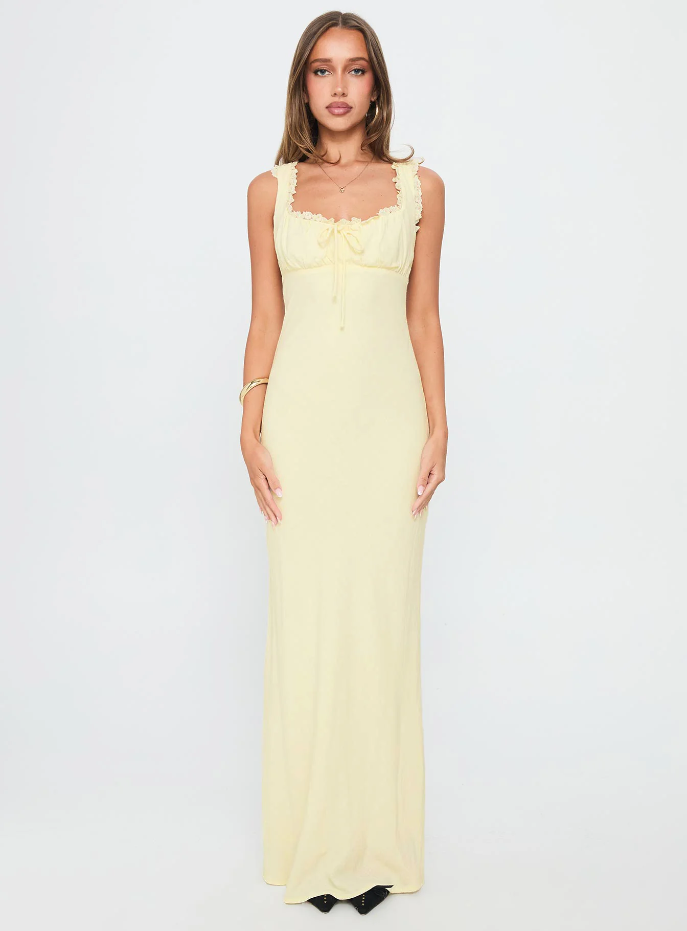 Lillette Maxi Dress Lemon - Image 7