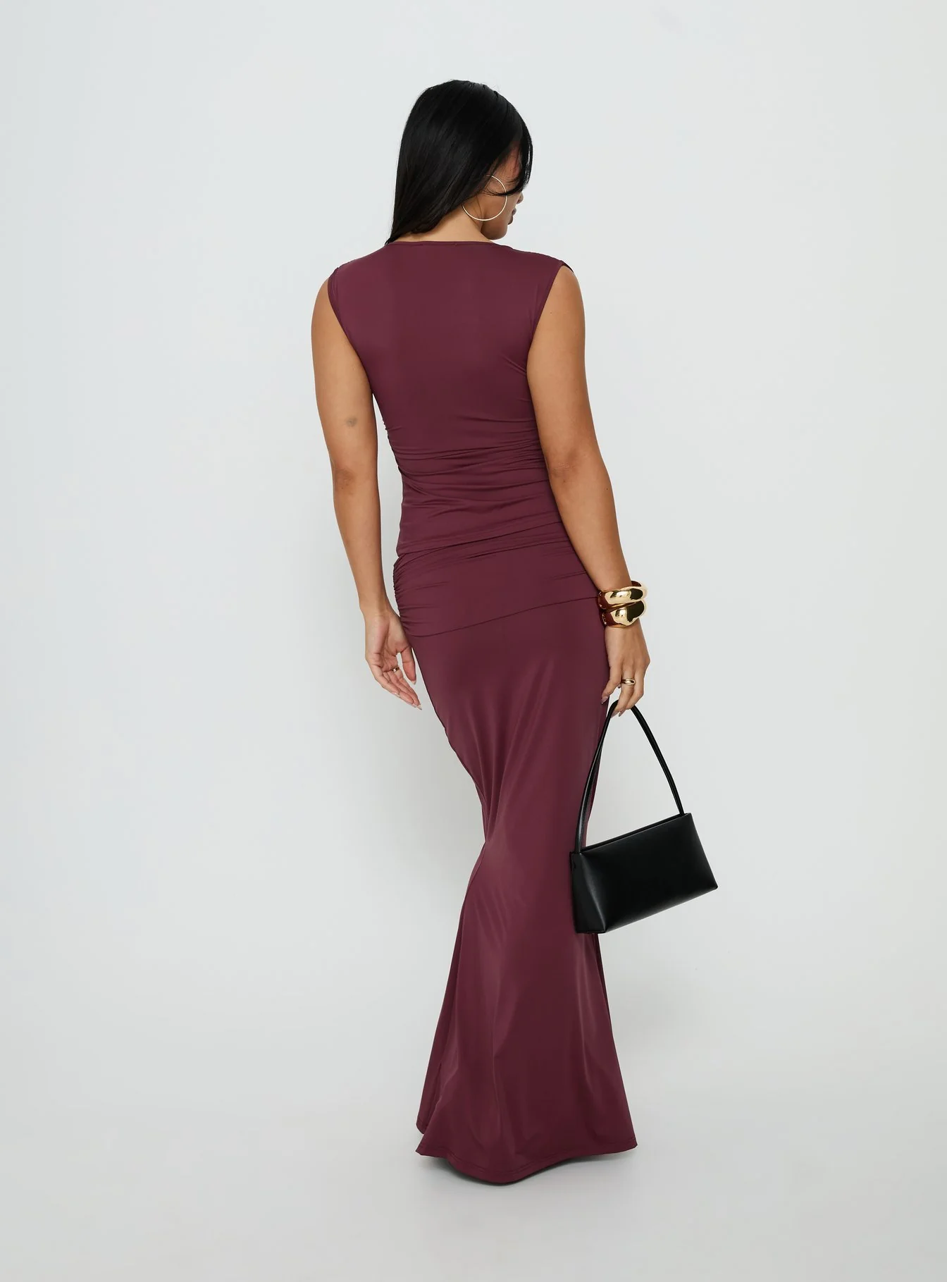 Liorah Foldover Waist Maxi Skirt Red - Image 5