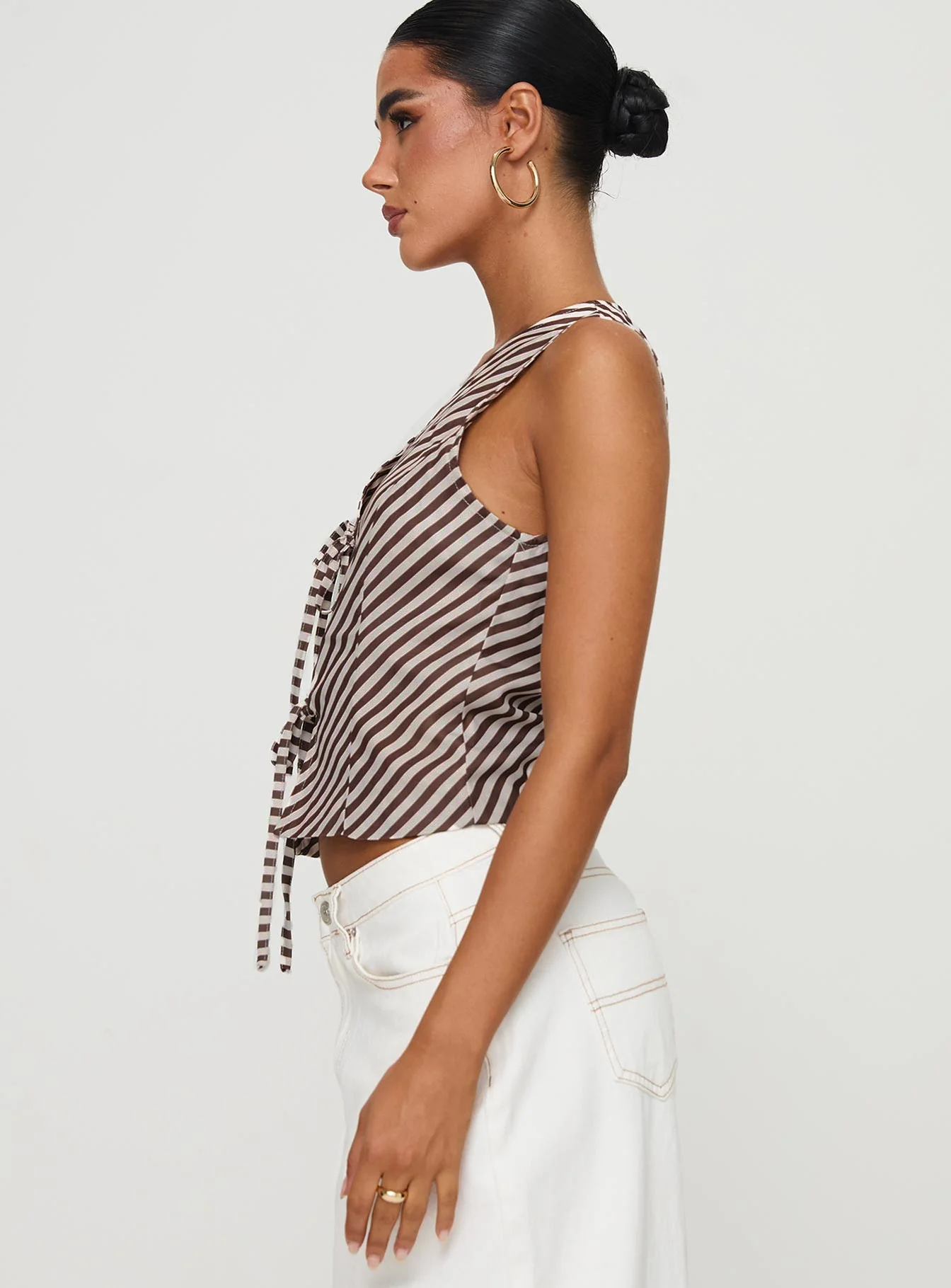 Lishar Top Brown Stripe - Image 4