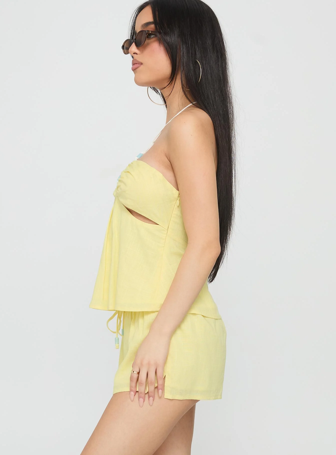 Lissone Tie Neck Set Yellow - Image 3
