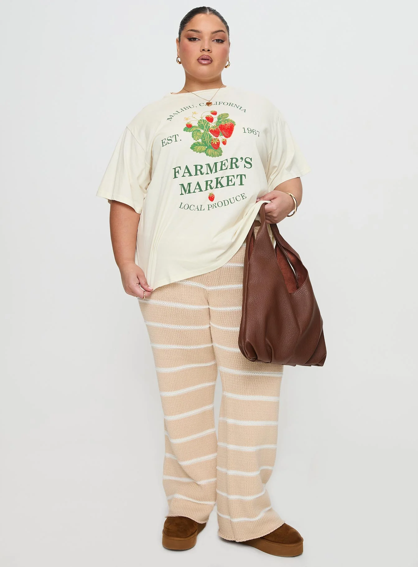 Local Produce Tee Cream Curve - Image 3