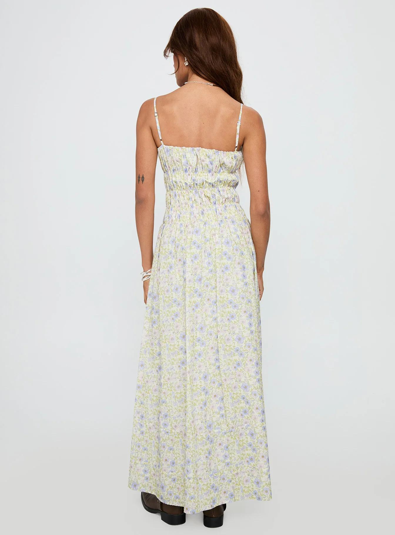 Loralei Shirred Maxi Dress Floral - Image 5