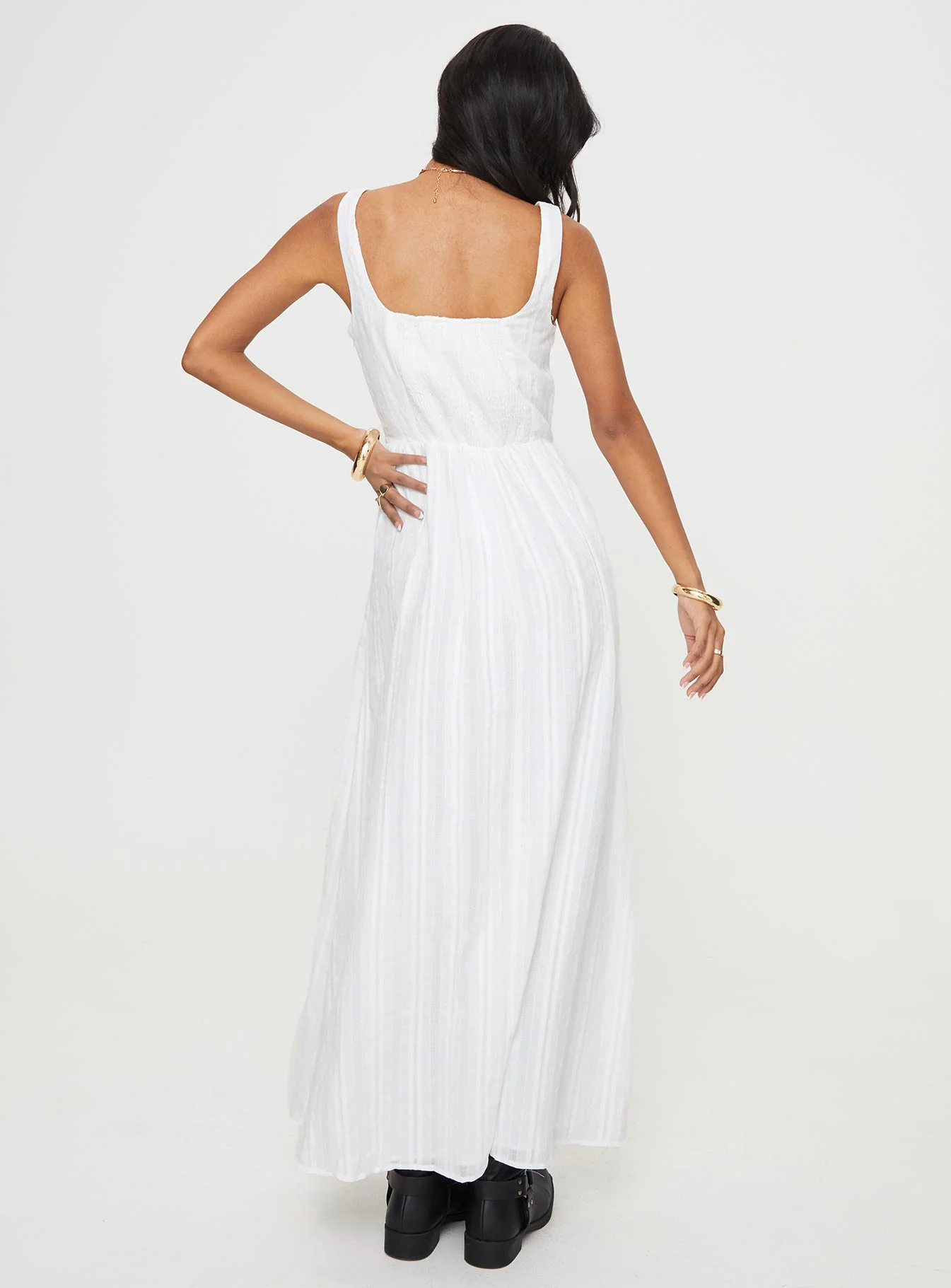 Lorinda Maxi Dress White - Image 5