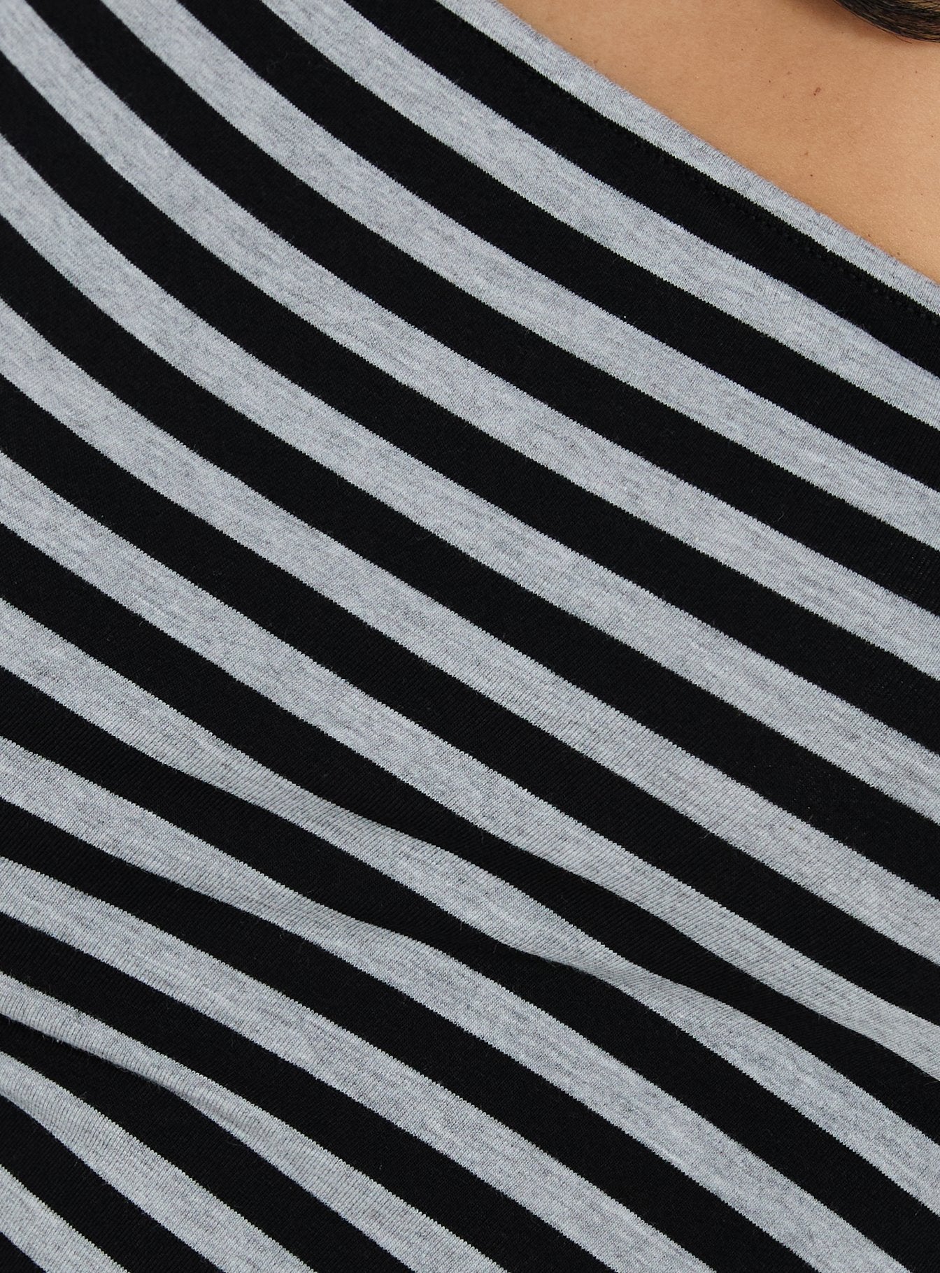 Lost Connection One Shoulder Top Multi Stripe - Image 6