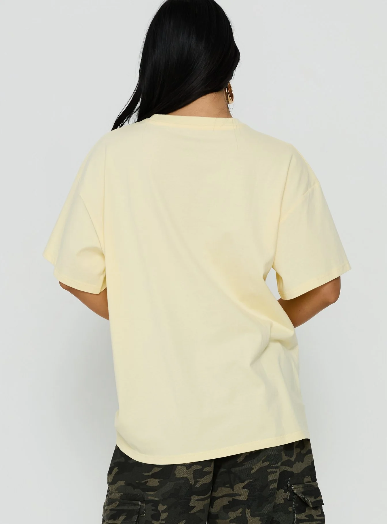 Lost On Vacation Oversized Tee Yellow - Image 5
