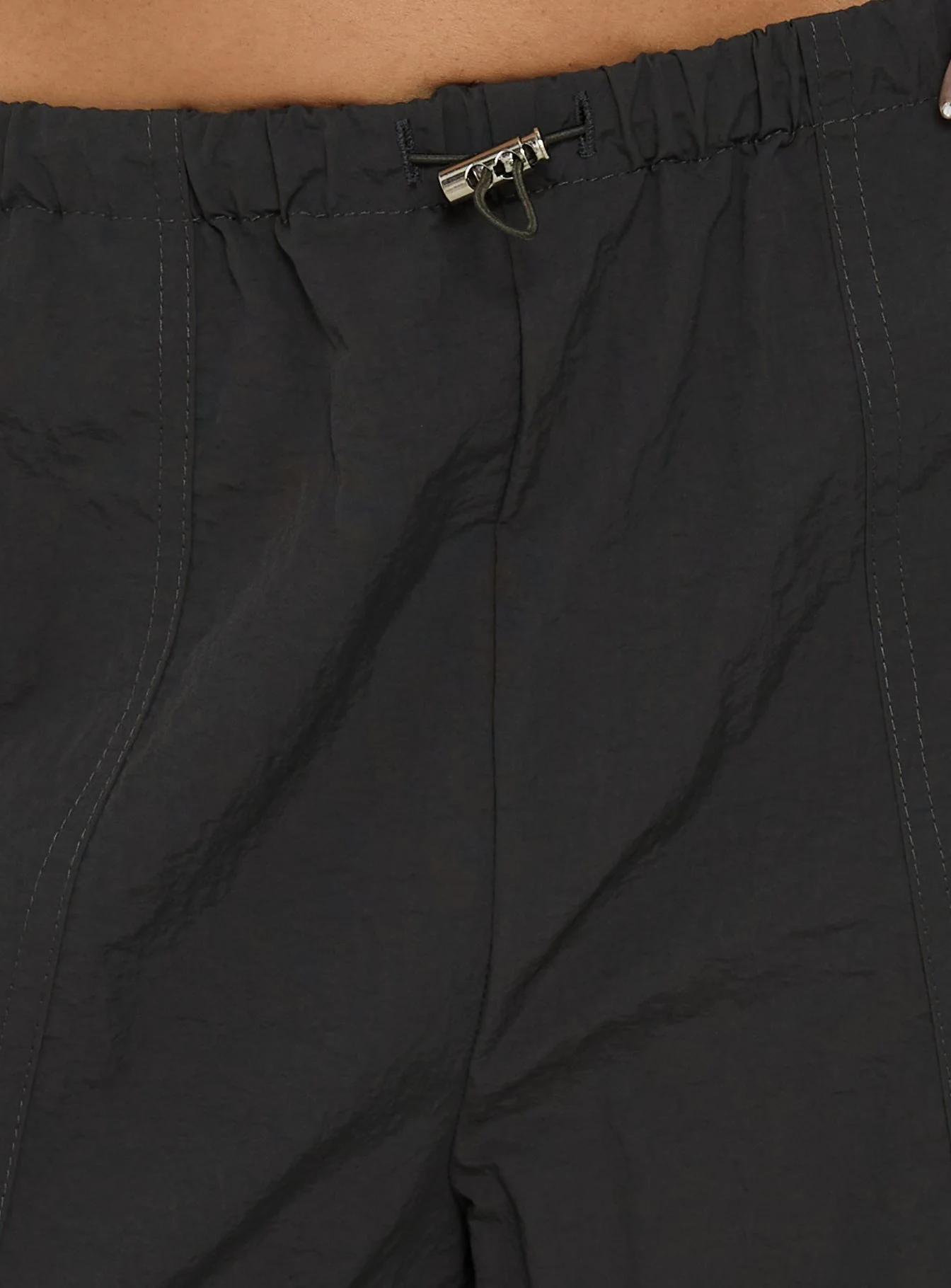 Lost On You Parachute Cargo Pants Charcoal - Image 6