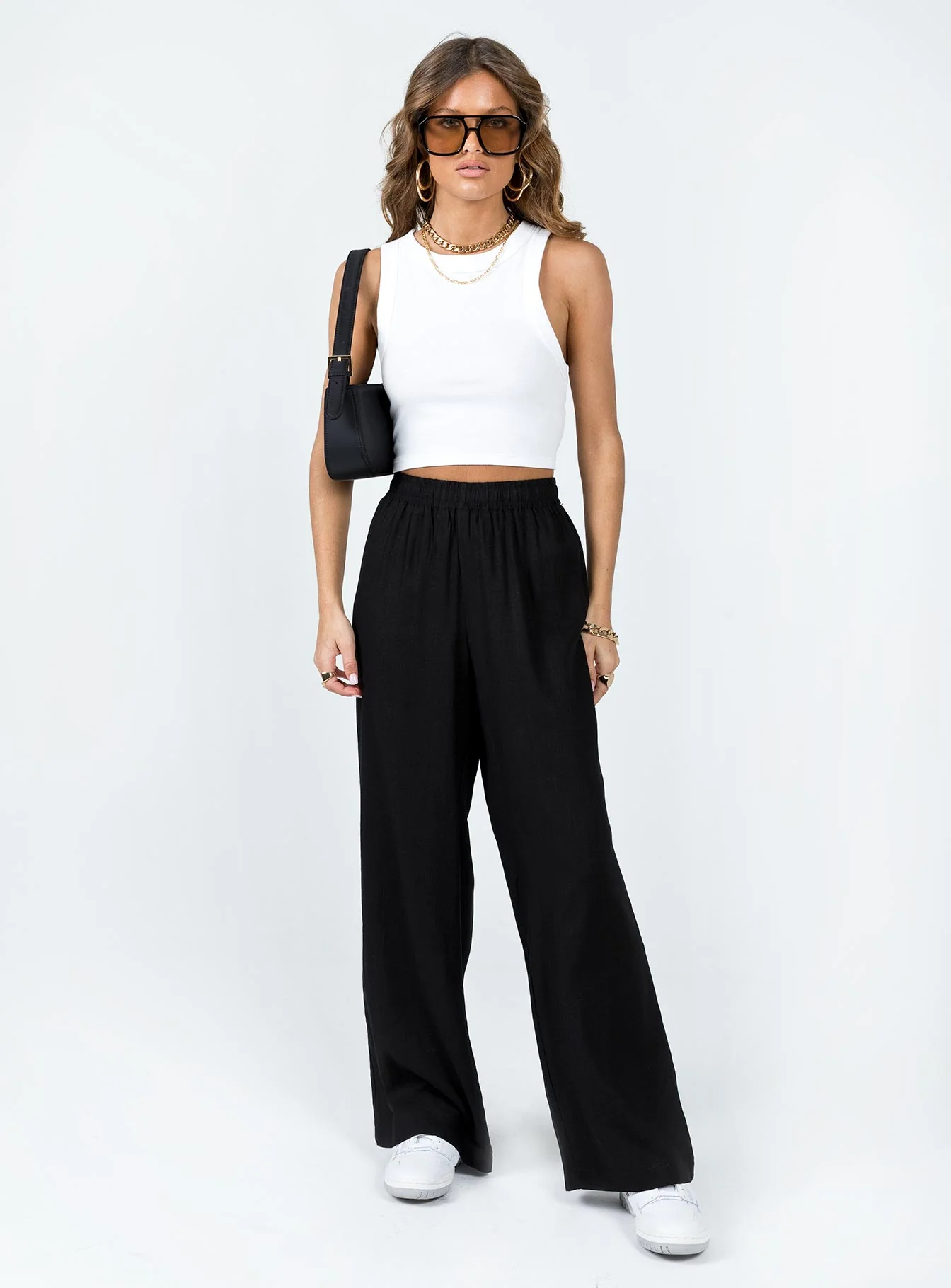 Louis Linen Blend Pants Black - Image 3