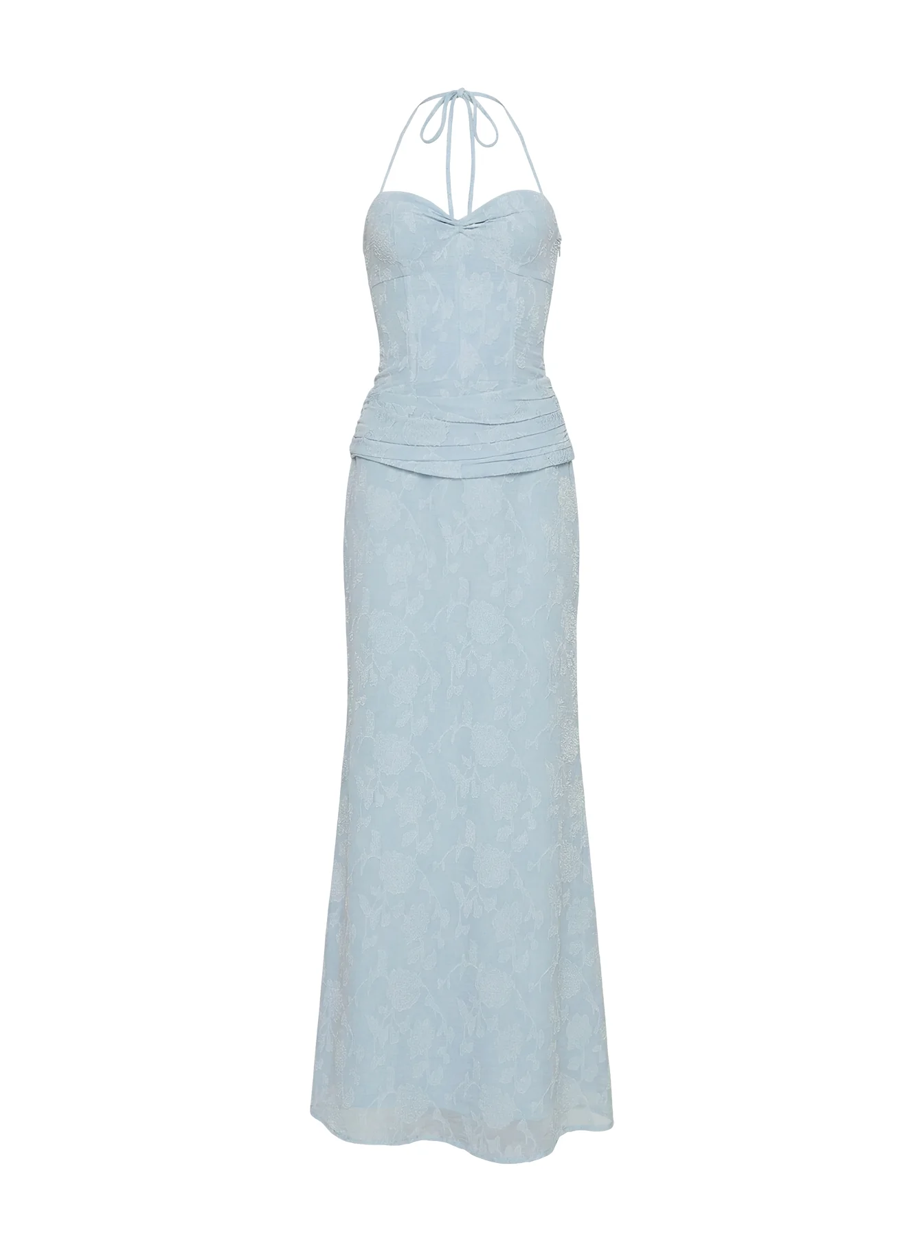 Love from Portofino Corset Maxi Dress Blue - Image 10