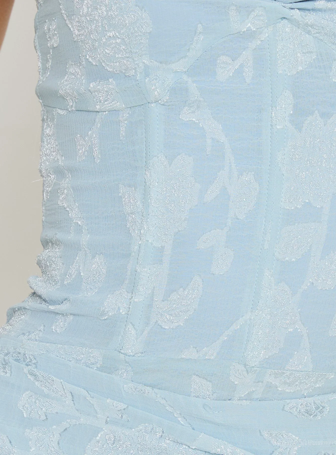 Love from Portofino Corset Maxi Dress Blue - Image 6