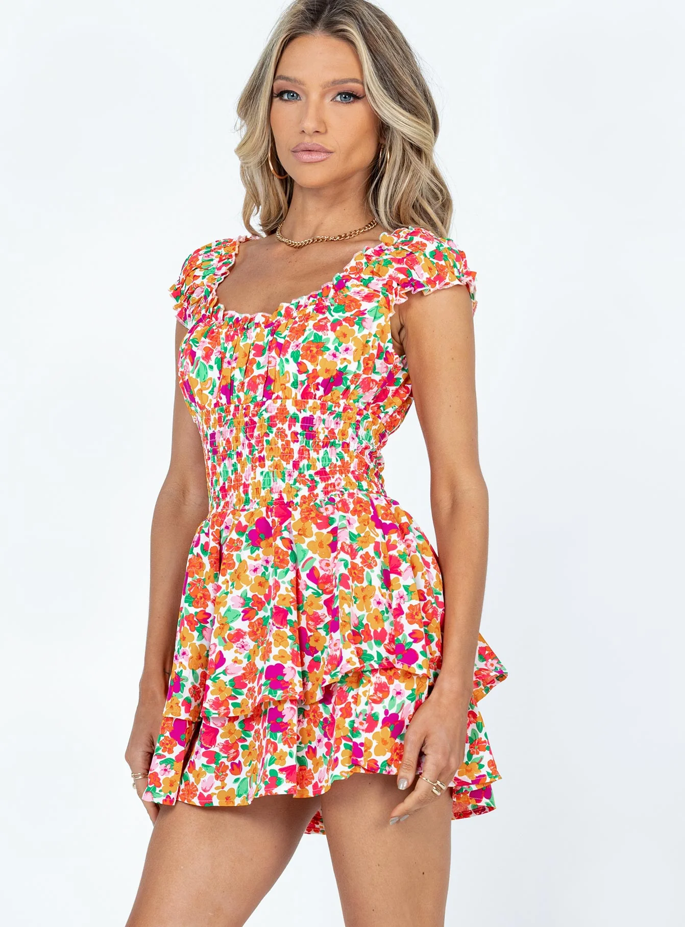 The Love Galore Romper Multi Floral - Image 4